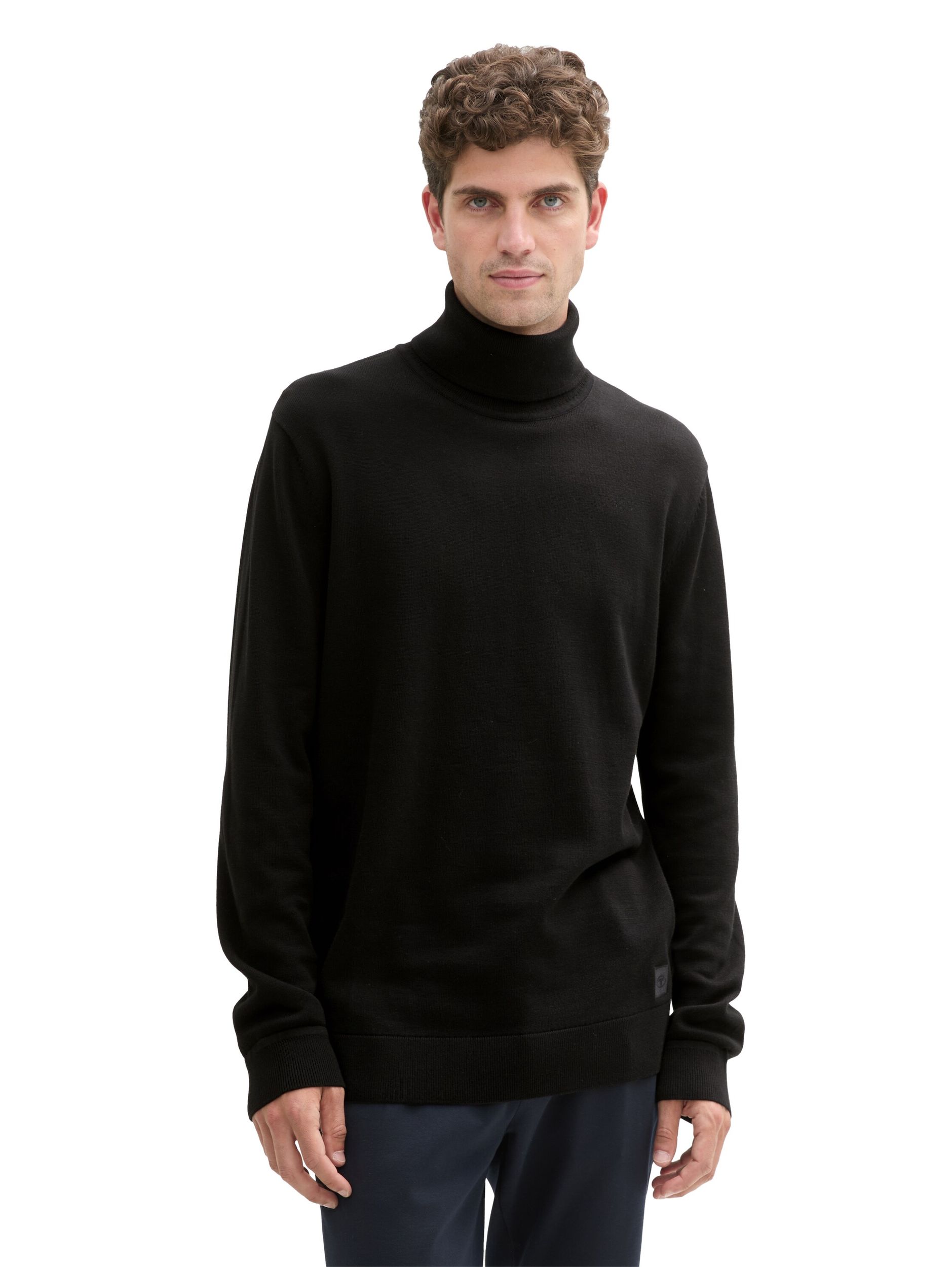 Tom Tailor |  Tom Tailor Rollkragenpullover  | L | black