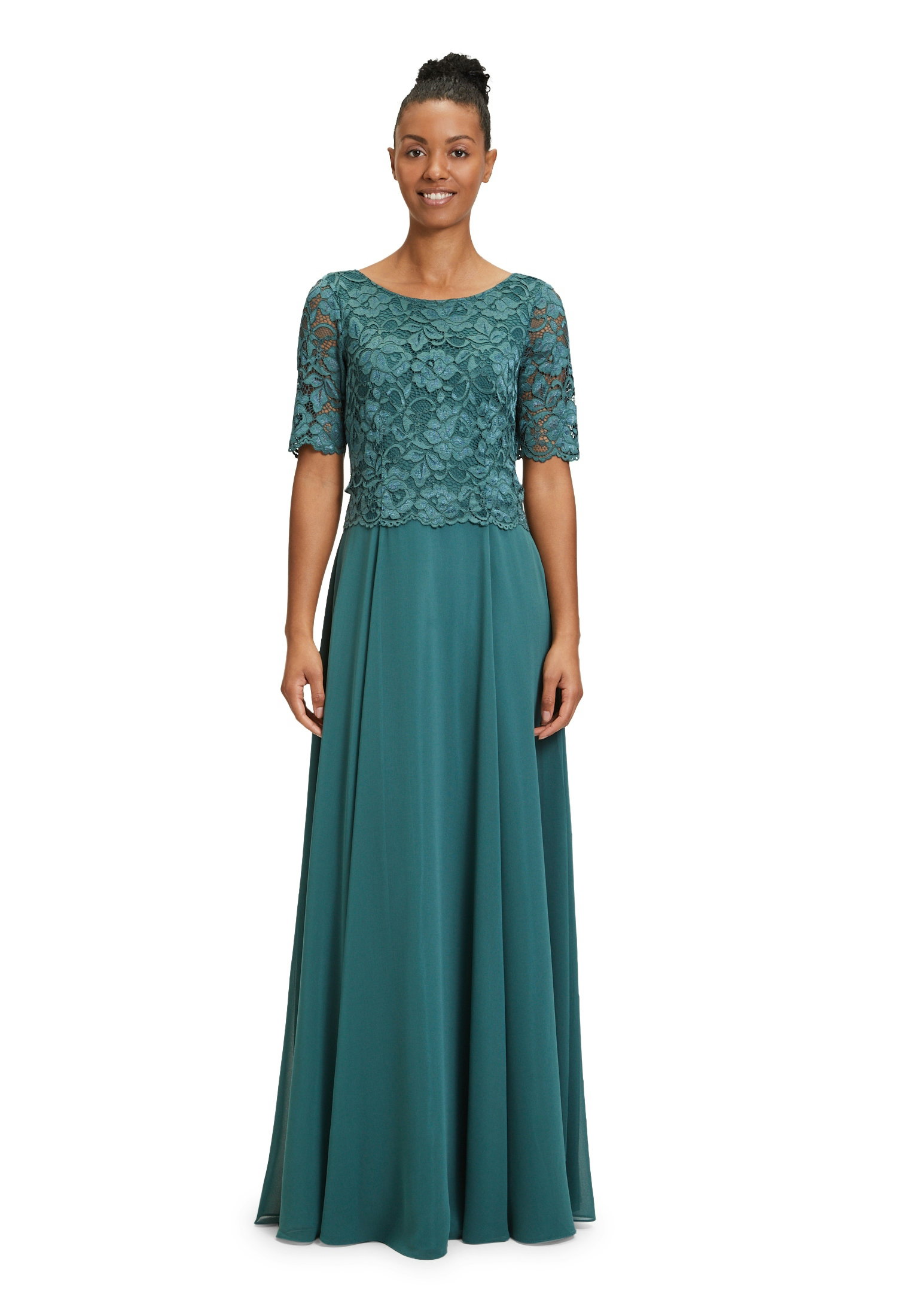 Kleid Lang 1/2 Arm, Dark Emerald #3