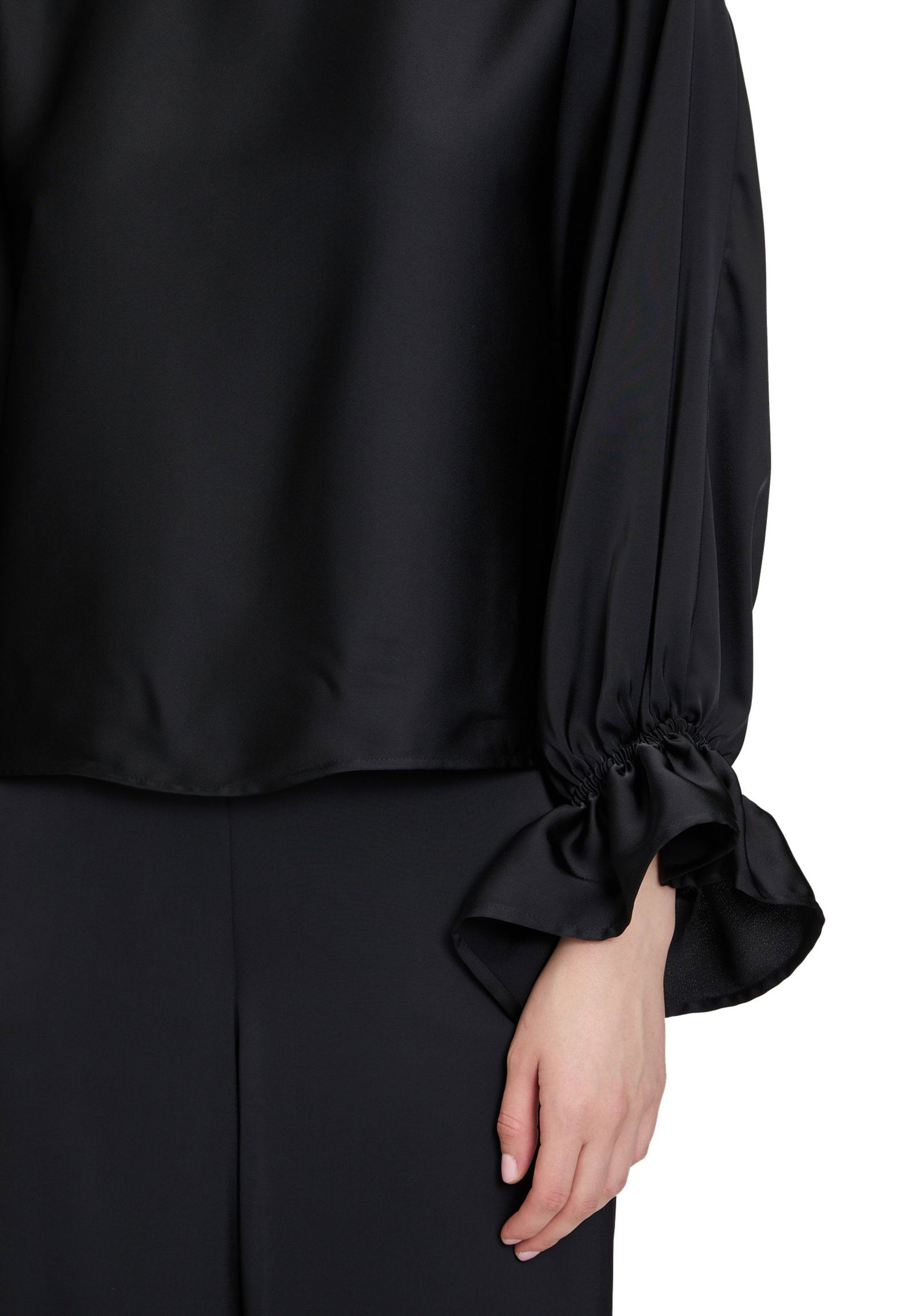 V by Vera Mont | Satin-Bluse | 34 | schwarz
