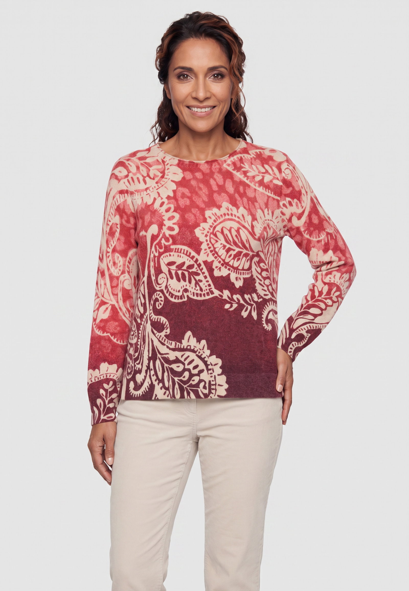 Pullover Long Sleeves, Sienna Red #3