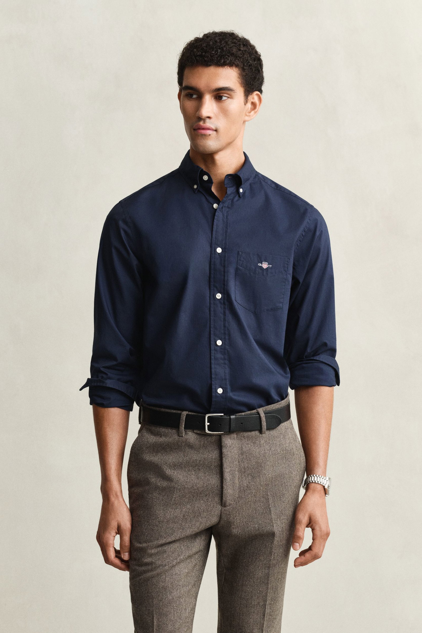 Gant |  Gant Classic Popeline Hemd | XXL | marine