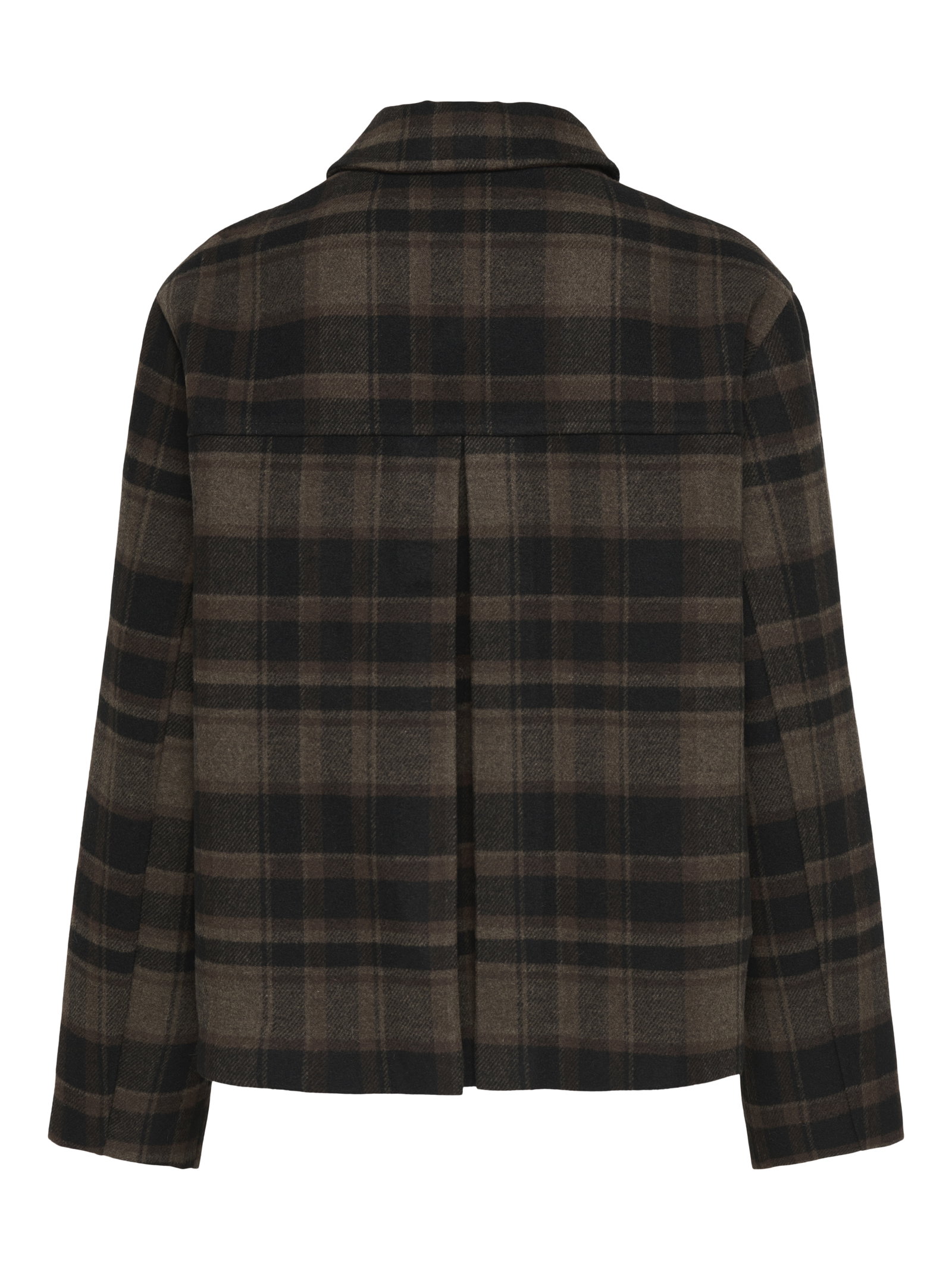 JDYASTRID CHECK SHORT JACKET OTW HA, Chocolate Brown/BLACK - TOFFEE #2