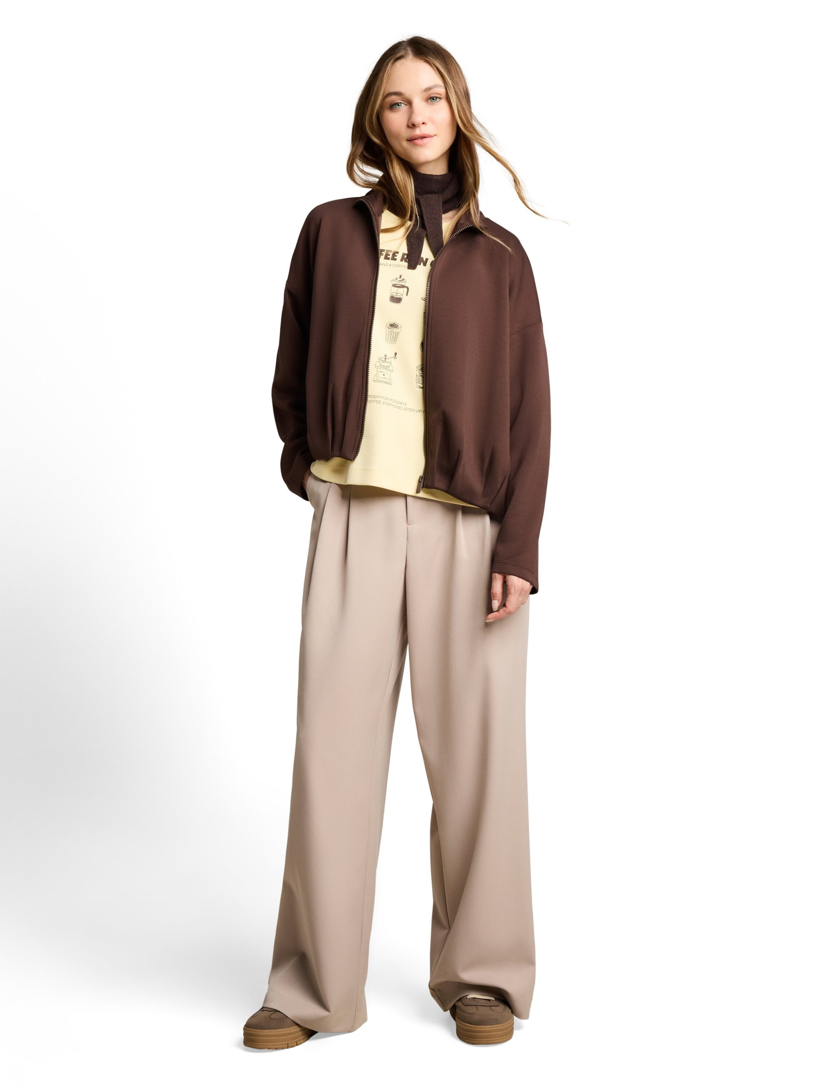 scuba sweatjacket, cool dark brown #3