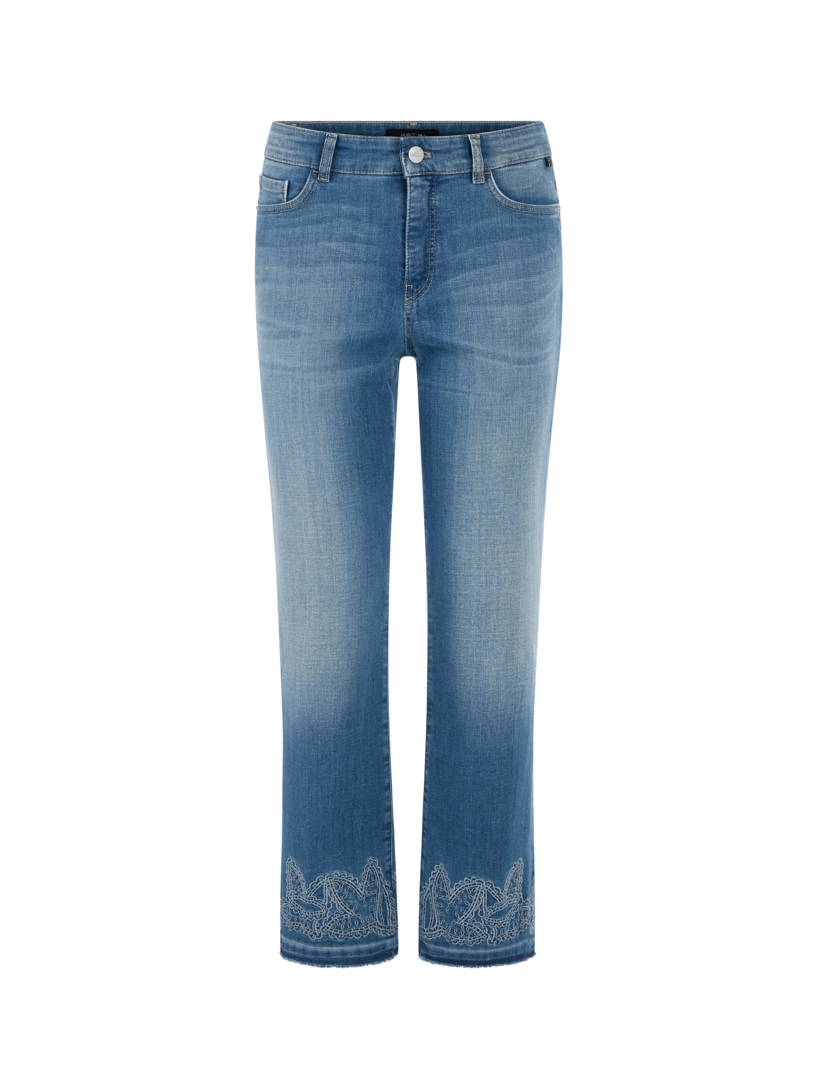 Jeans FORLI mit Paisley-Lochstickerei #1