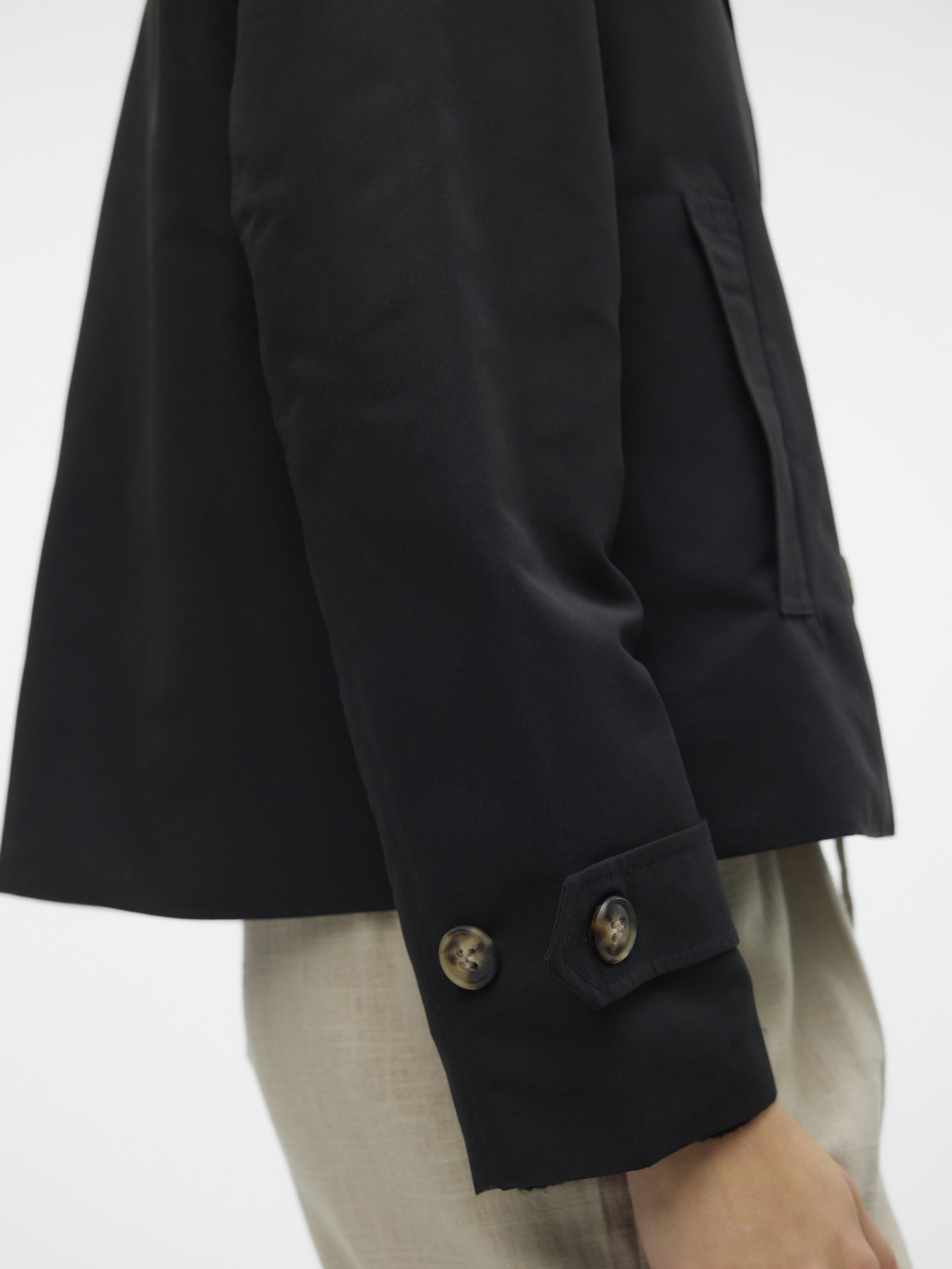 VMCHLOEMIA SHORT TRENCHCOAT NOOS, Black #5