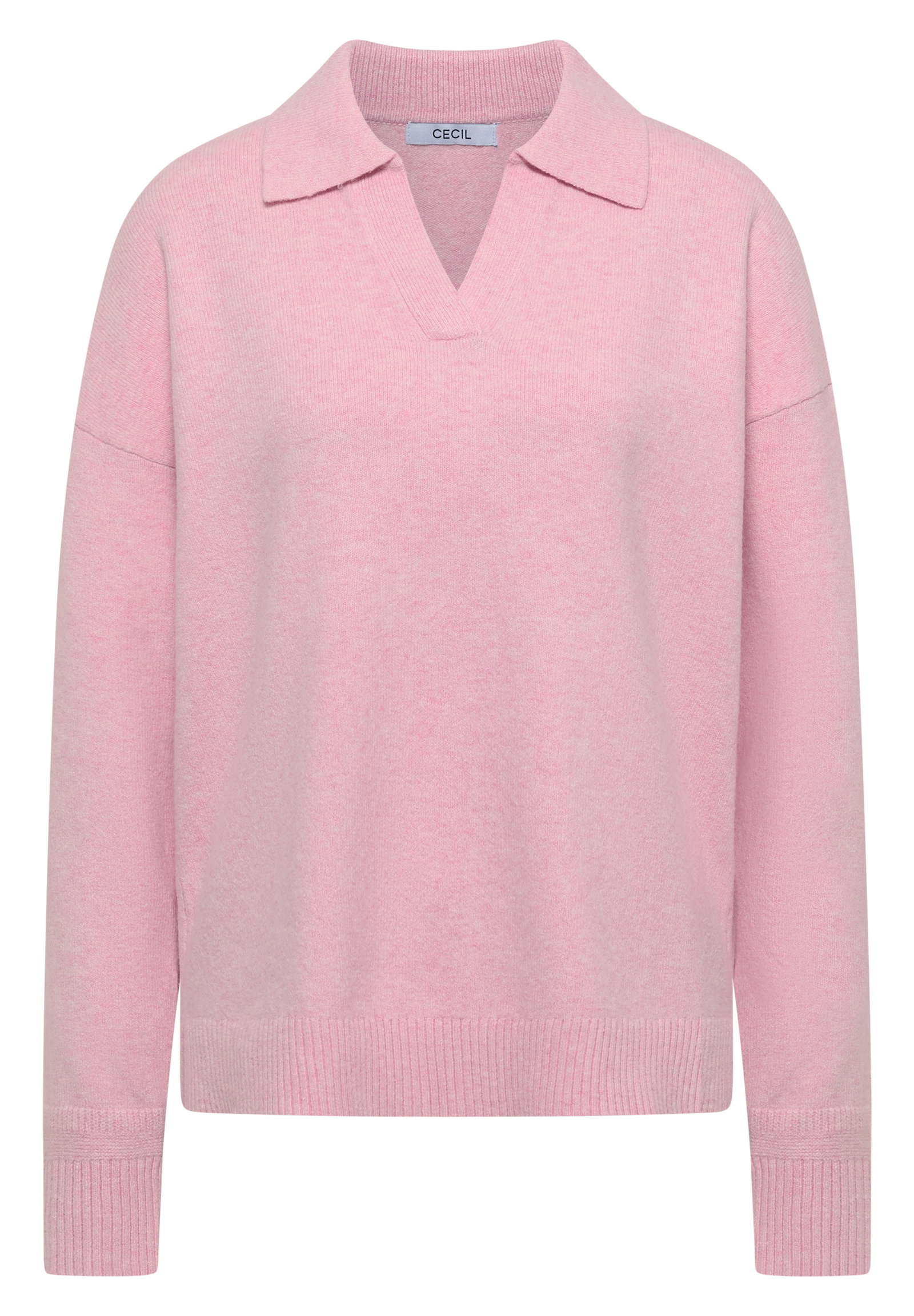 Cosy Polo, mellow rose melange #1