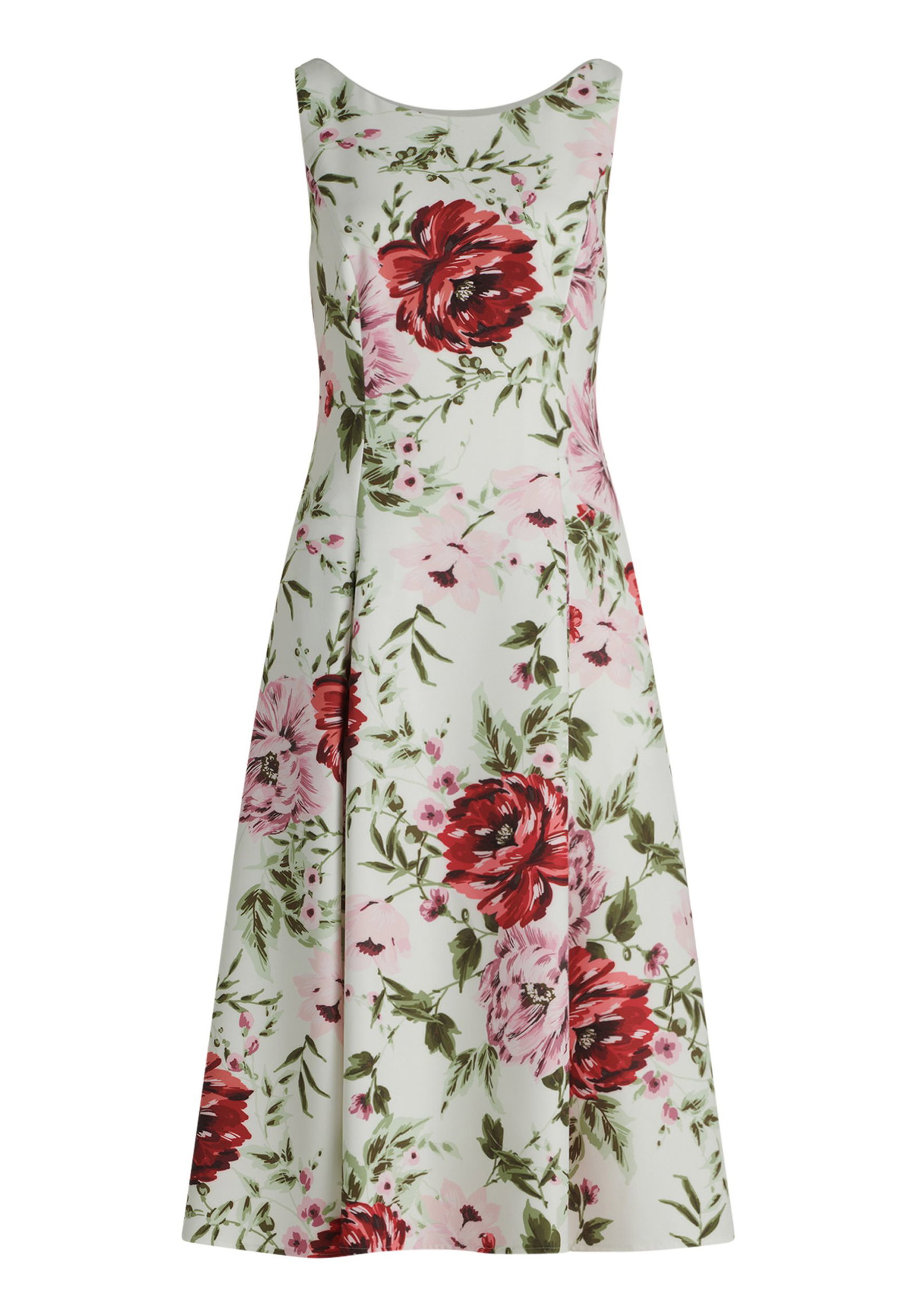 | Kleid Kurz ohne Arm, White/Red | 44