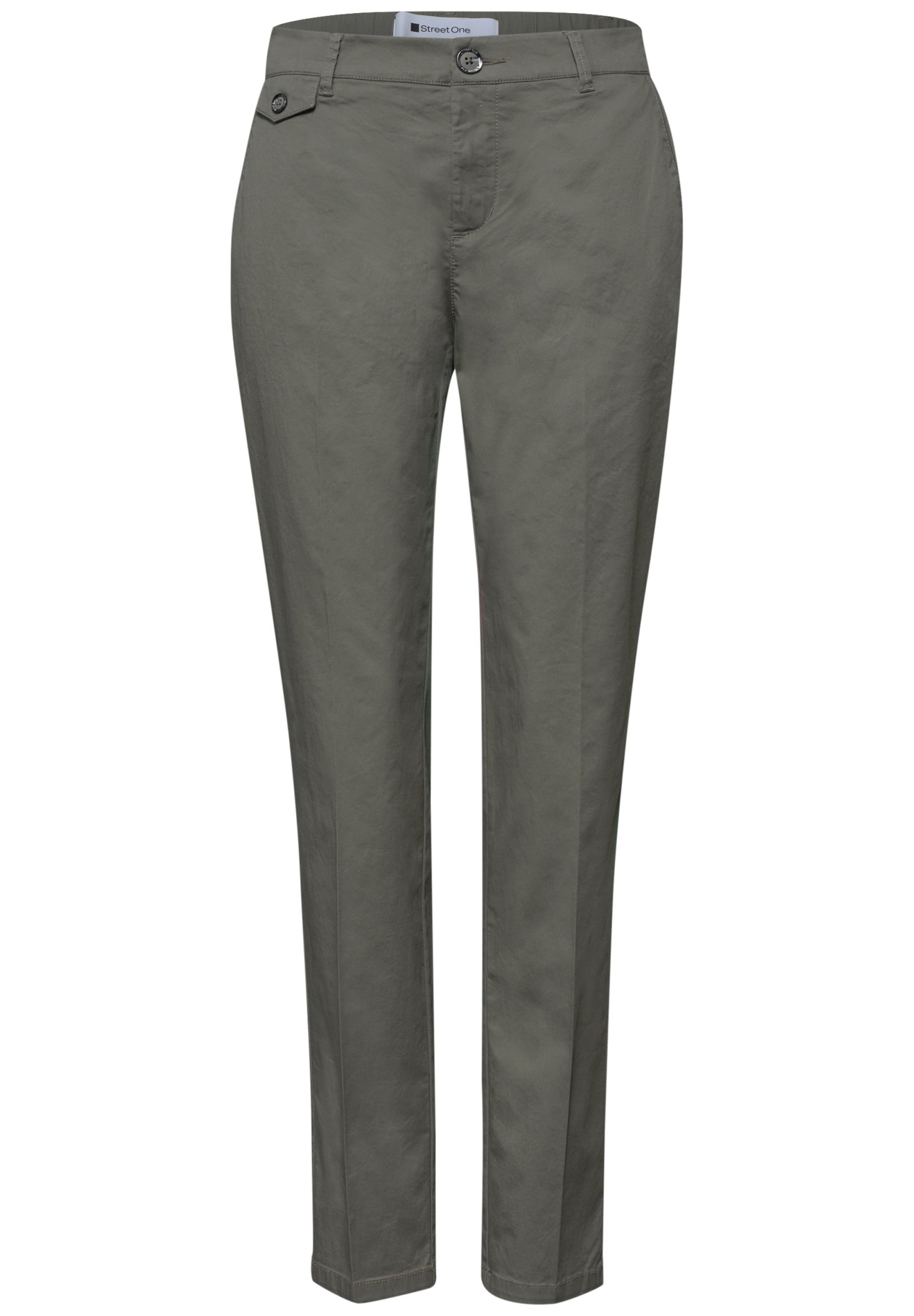 QR Chino peach Twill Co/Ea, dusky green #1