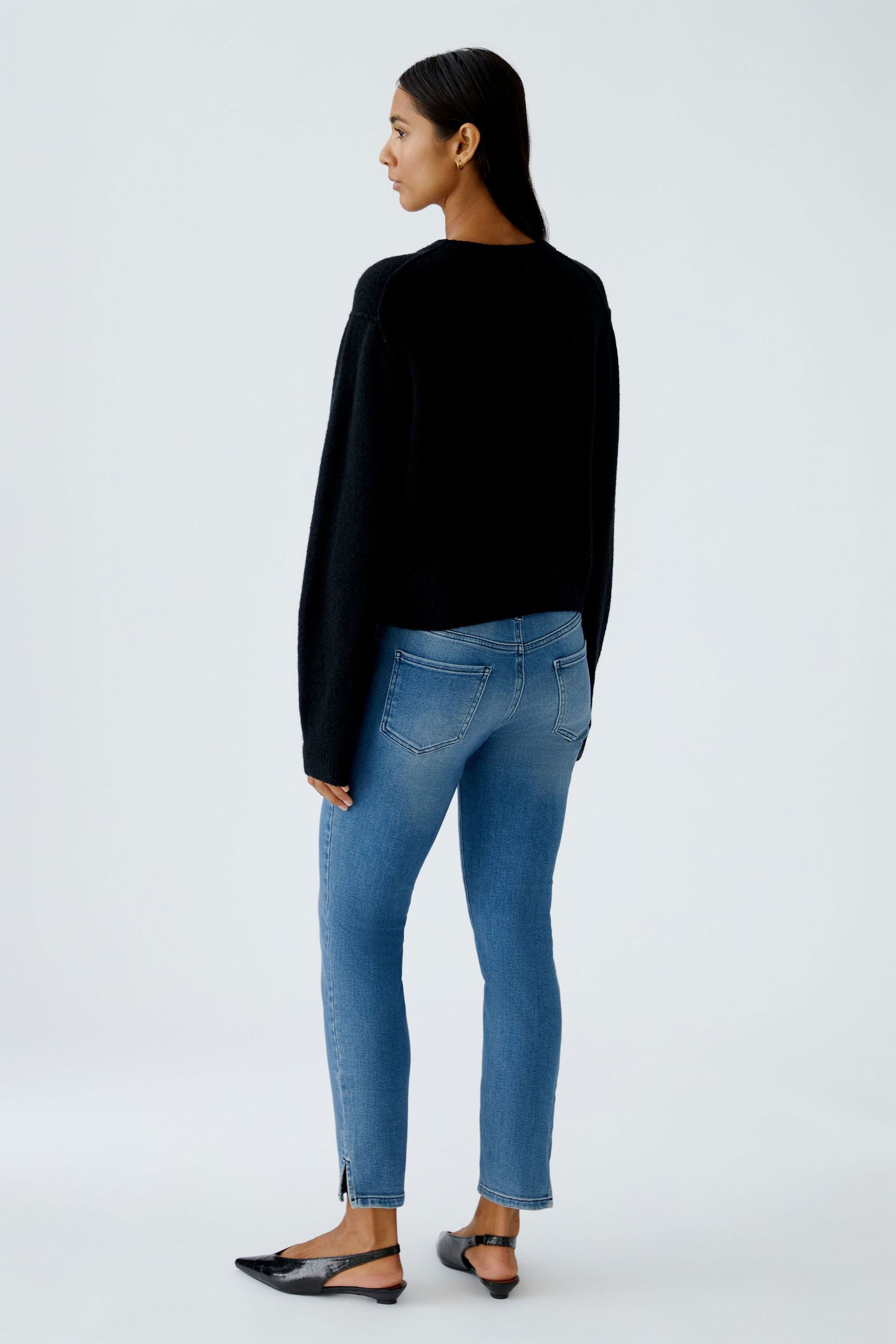 Oui | Oui Strickjacke "Ilaya" | 42 | black