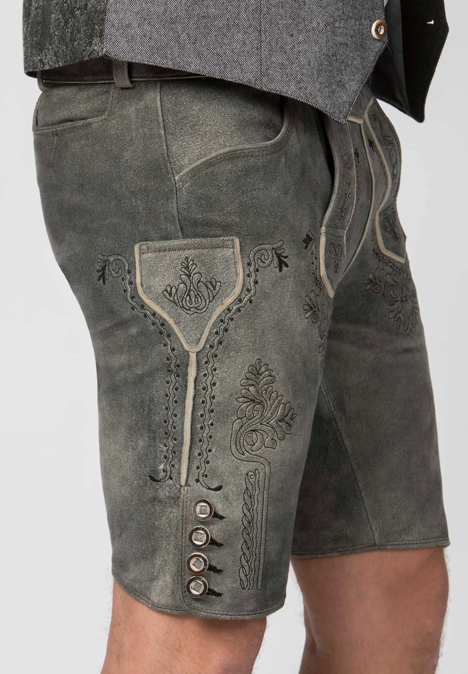 Stockerpoint Trachtenlederhose Artur granit gespeckt #3
