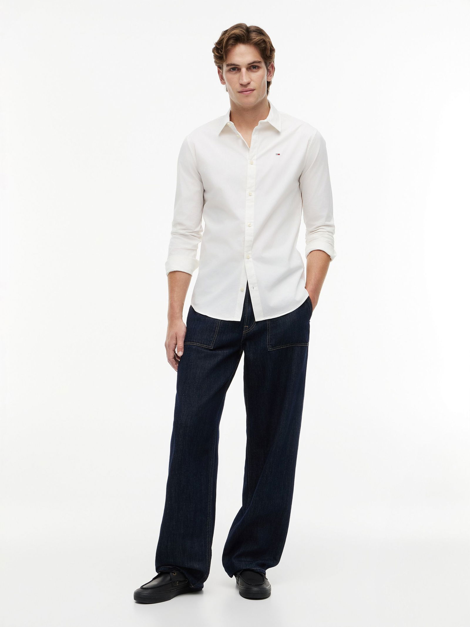 Tommy Jeans |  Tommy Jeans Hemd Regular Fit  | XXL | classic white