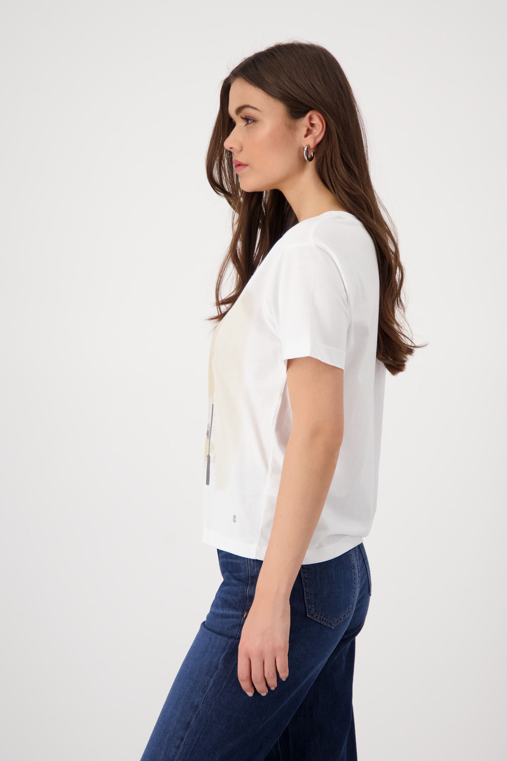 Monari |  T-Shirt, cream | 42