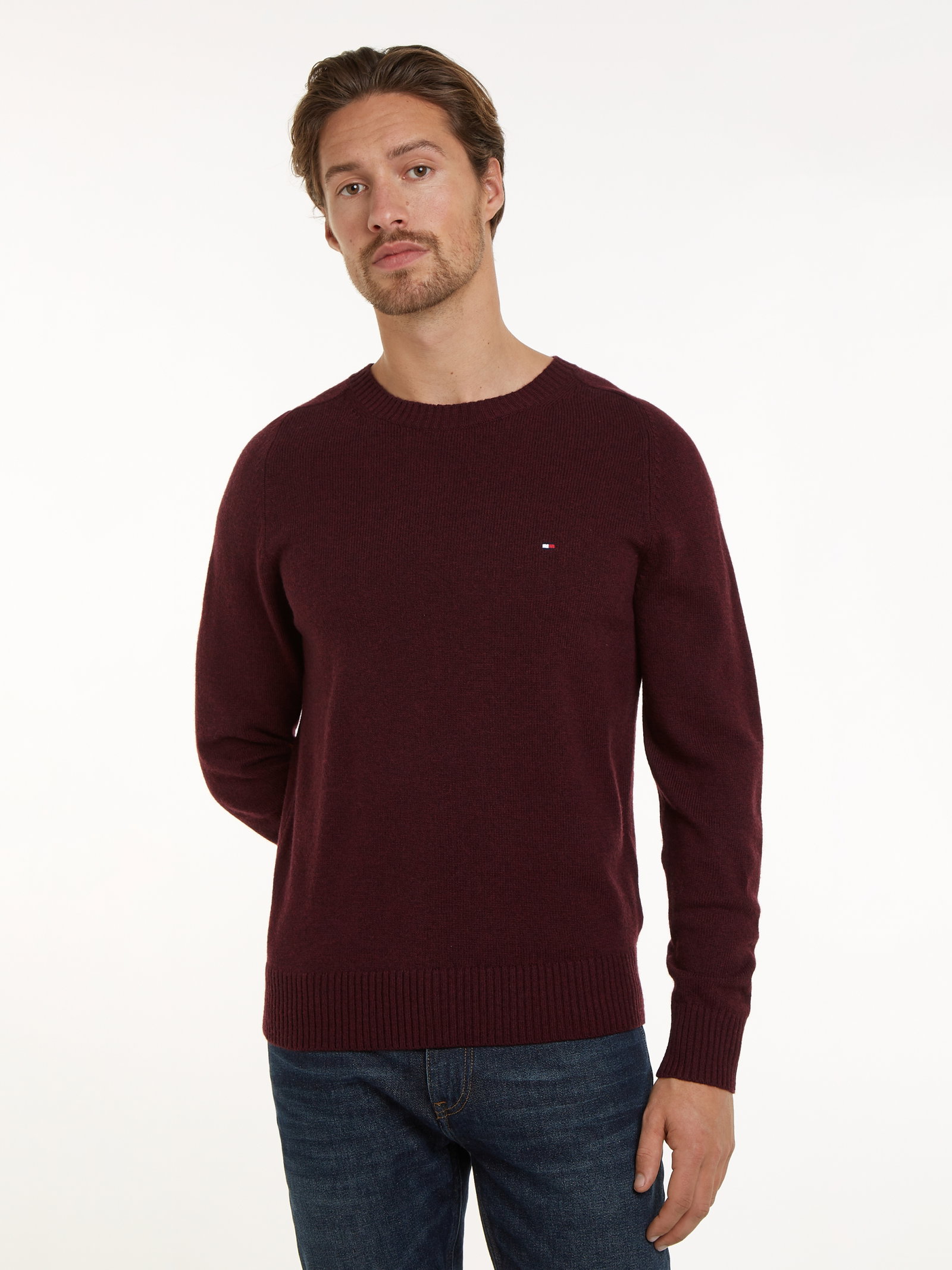 LAMBSWOOL CREW NECK, PINK #3