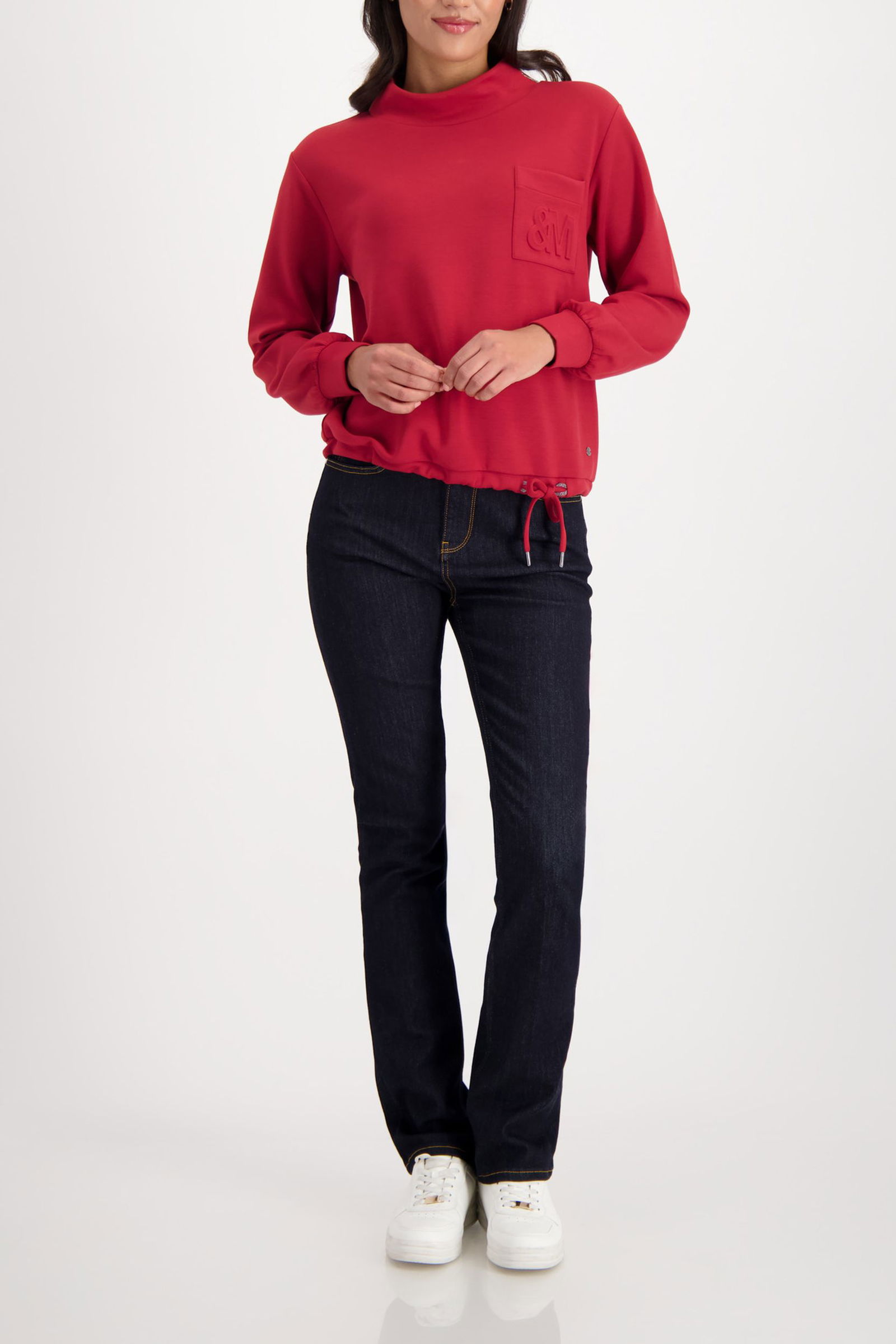 Monari | Sweatshirt, chimney red | 38
