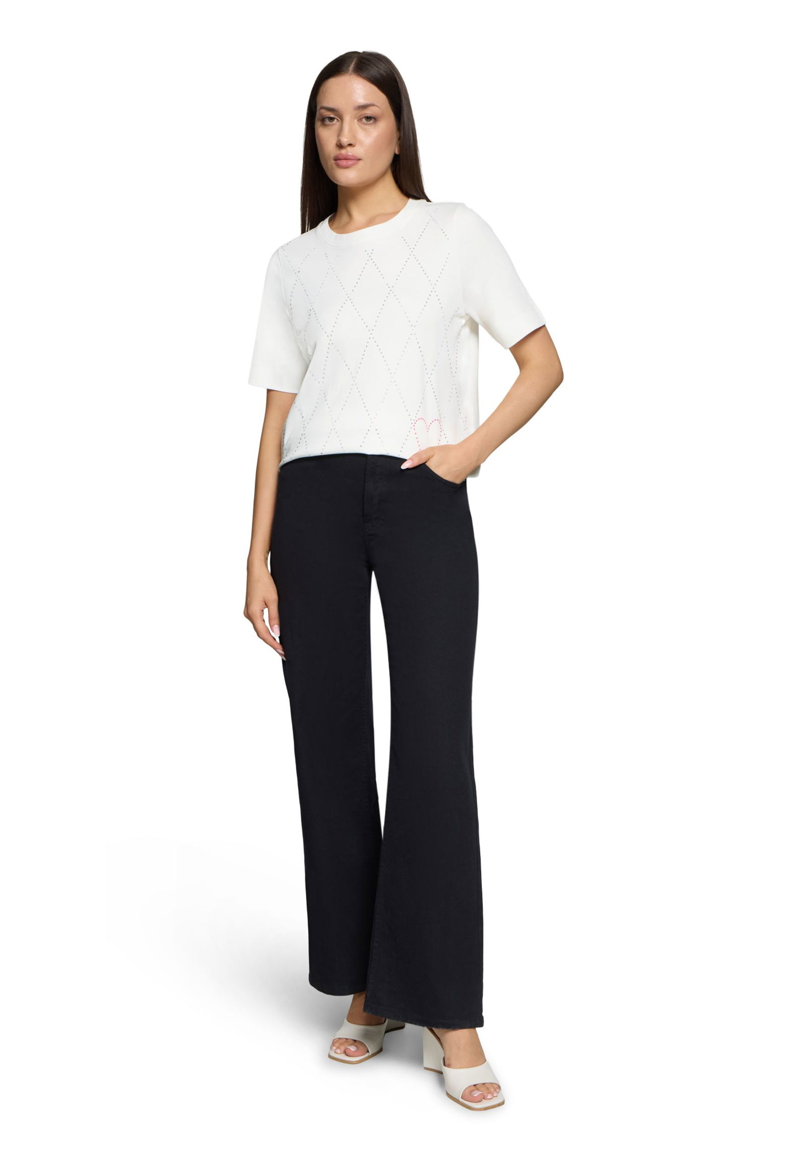 |  Kurzarm-Shirt | 38 | patch cream/pink