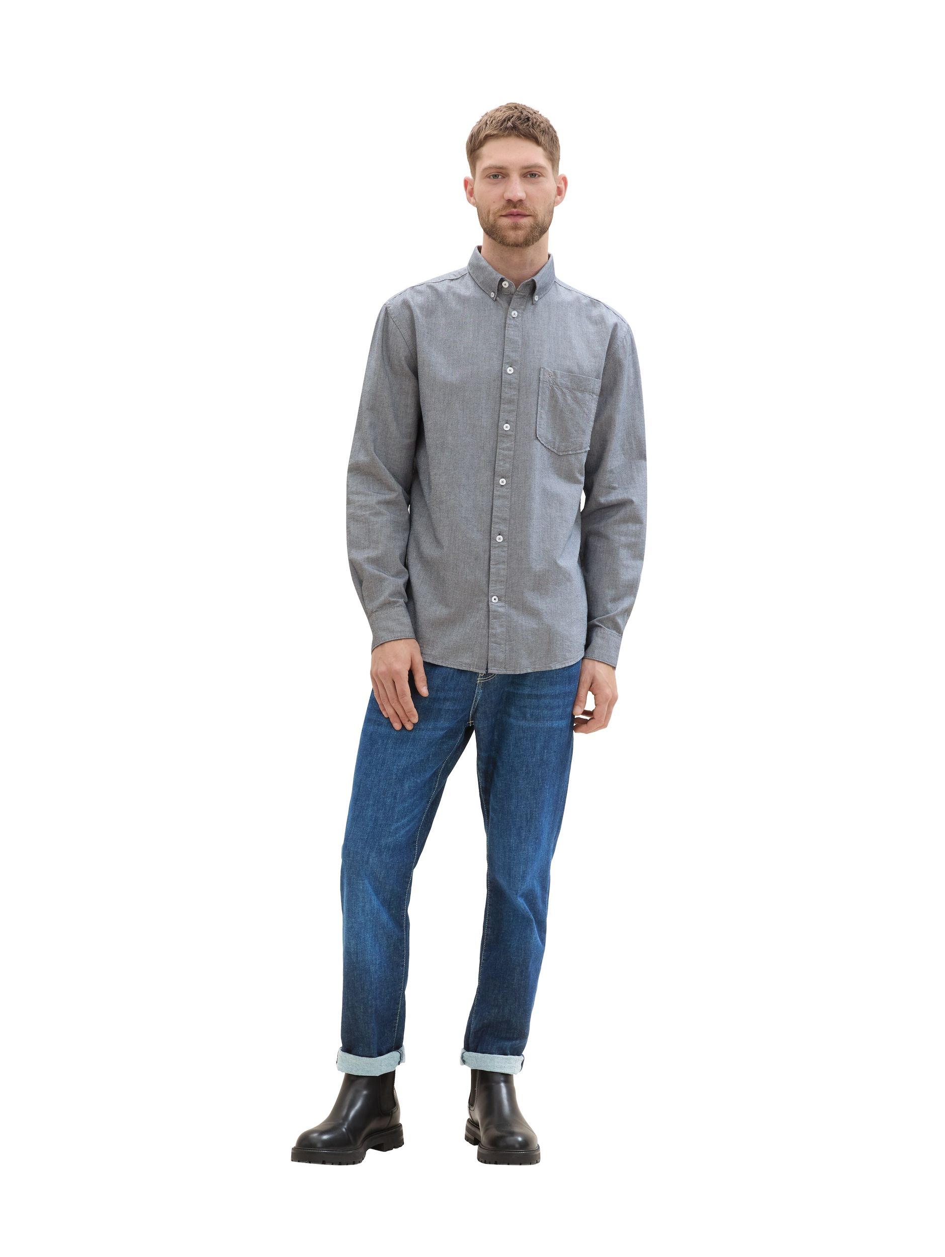 Tom Tailor |  Tom Tailor Hemd Regular Fit  | L | navy chambray