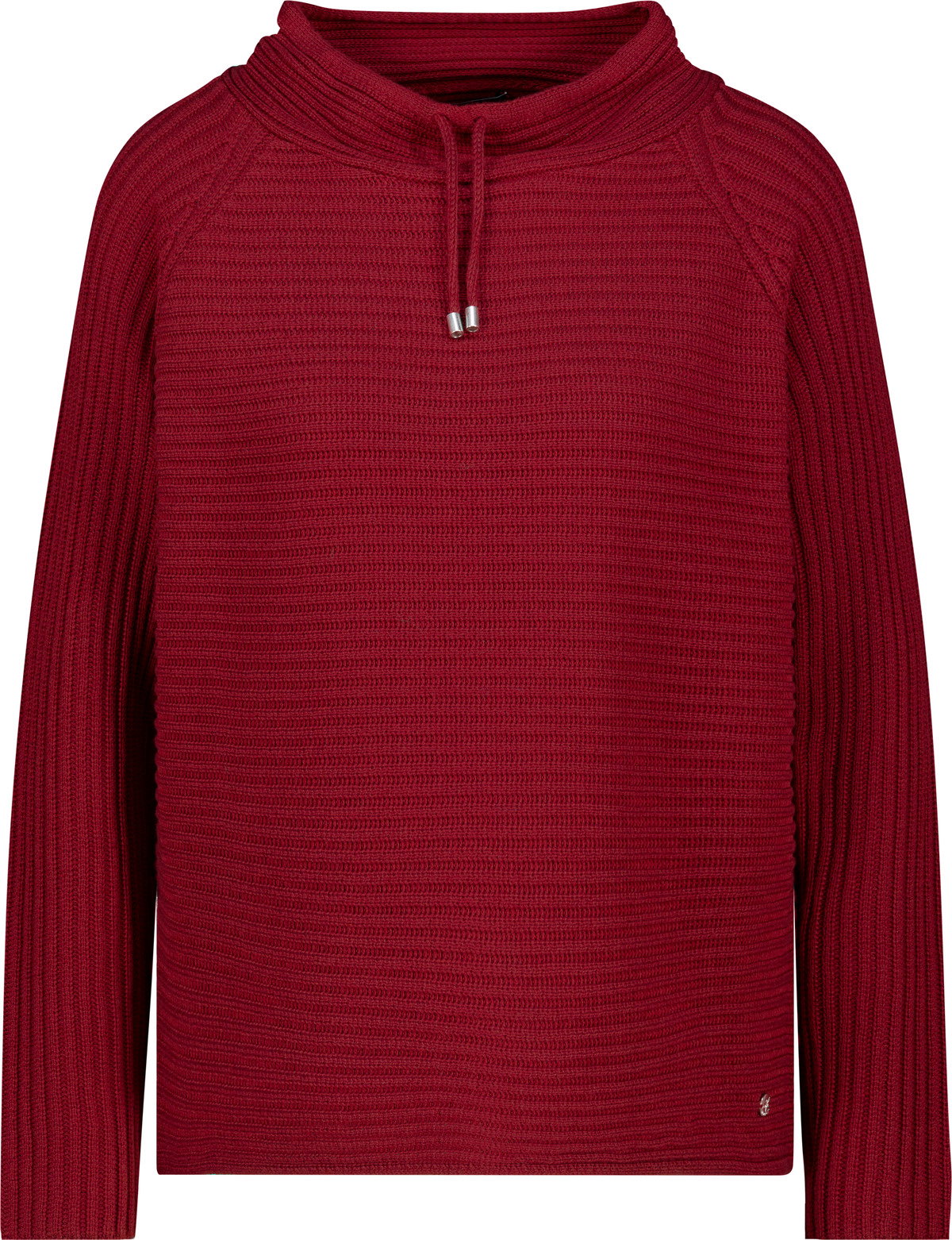 Pullover, red dahlia #1