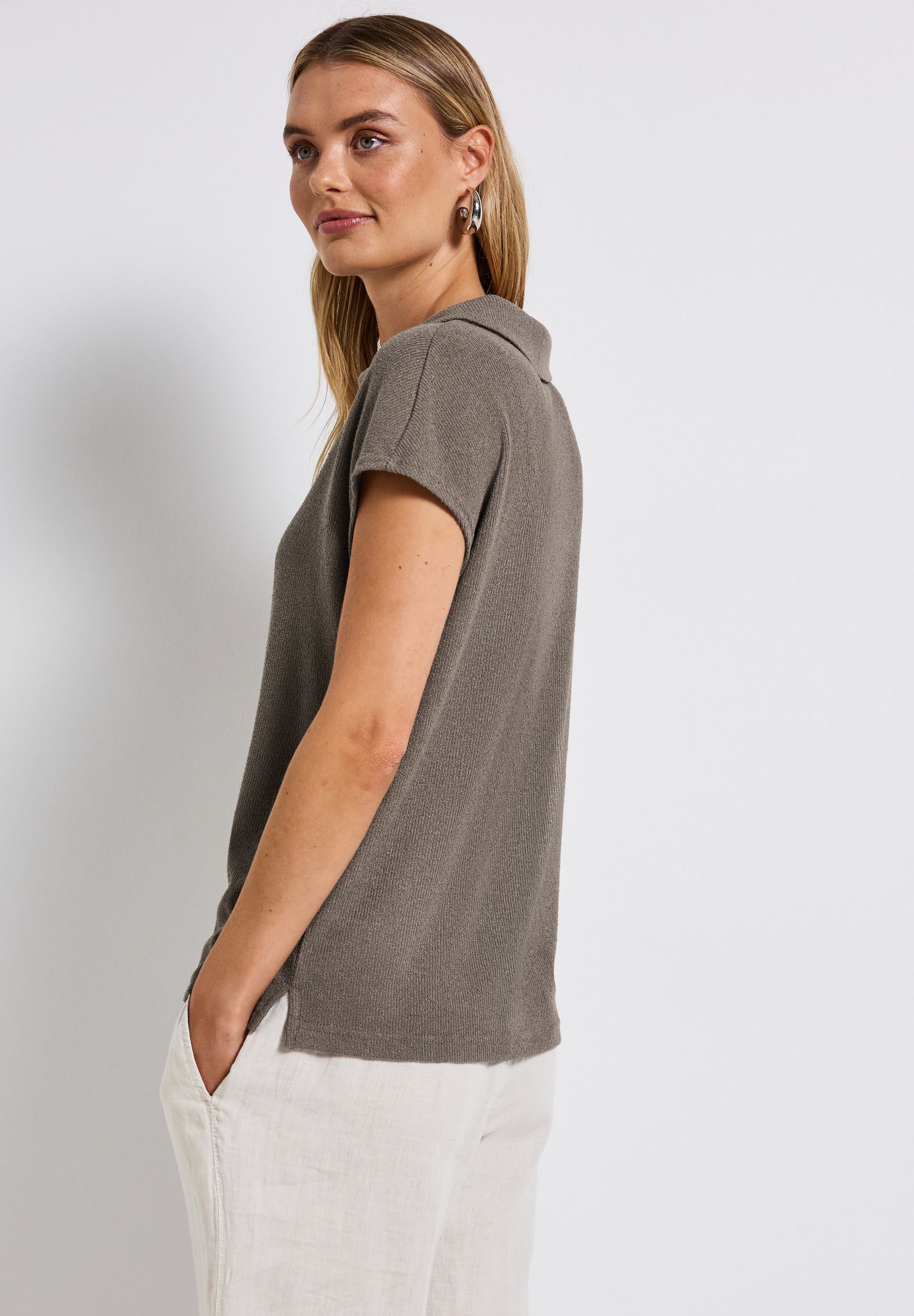  |  Strick-Look Poloshirt | 38