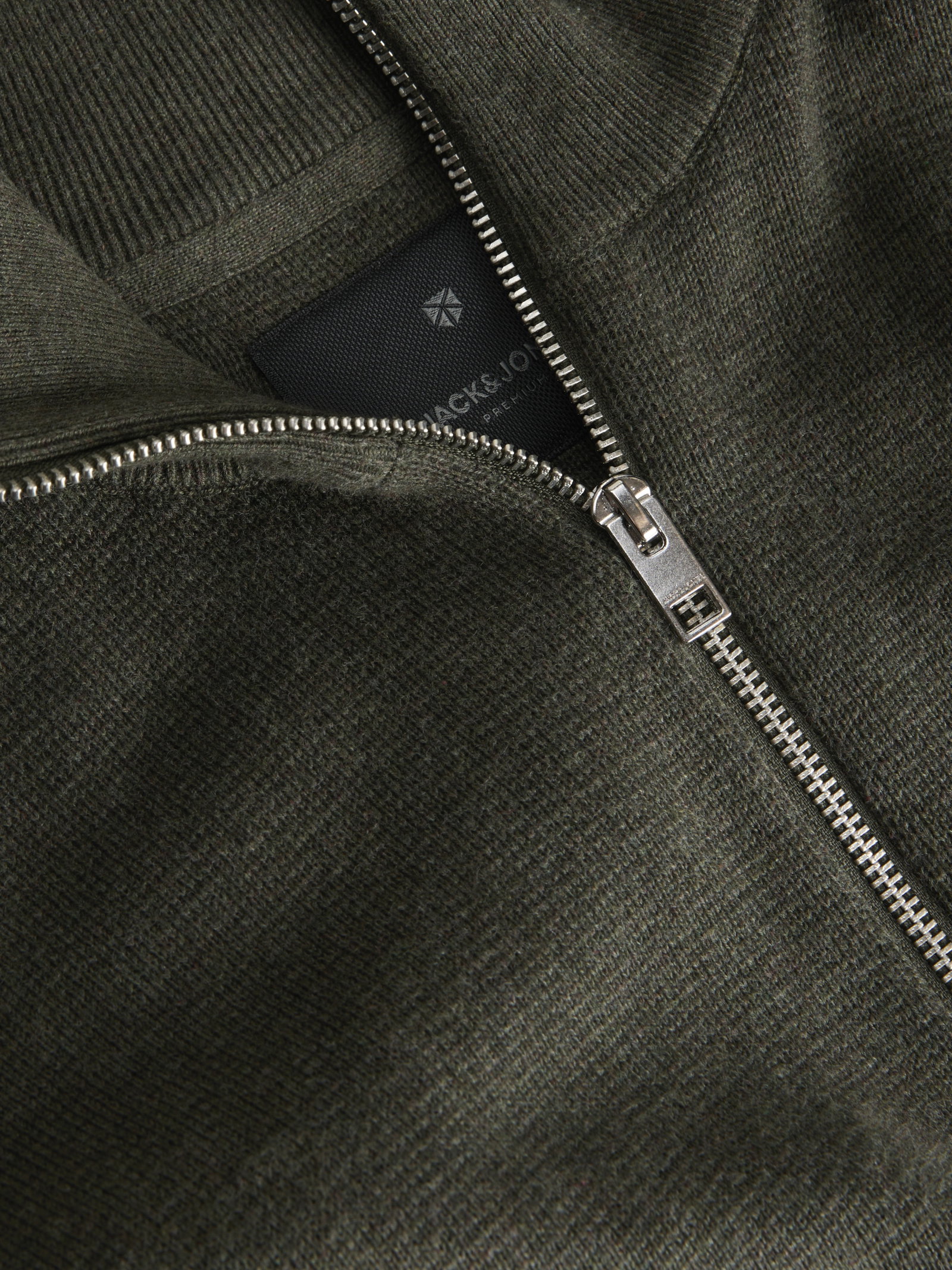 JPRBLAMILANO STITCH KNIT HALF ZIP S, Rosin/Melange #8