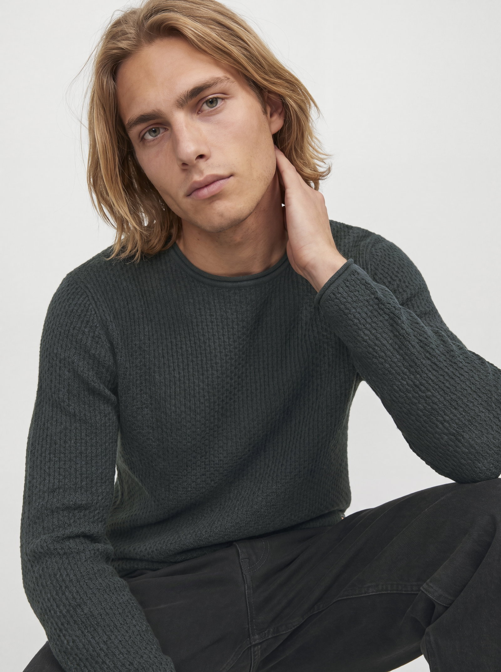 JPRBLUMASON KNIT CREW NECK SN, Scar #8