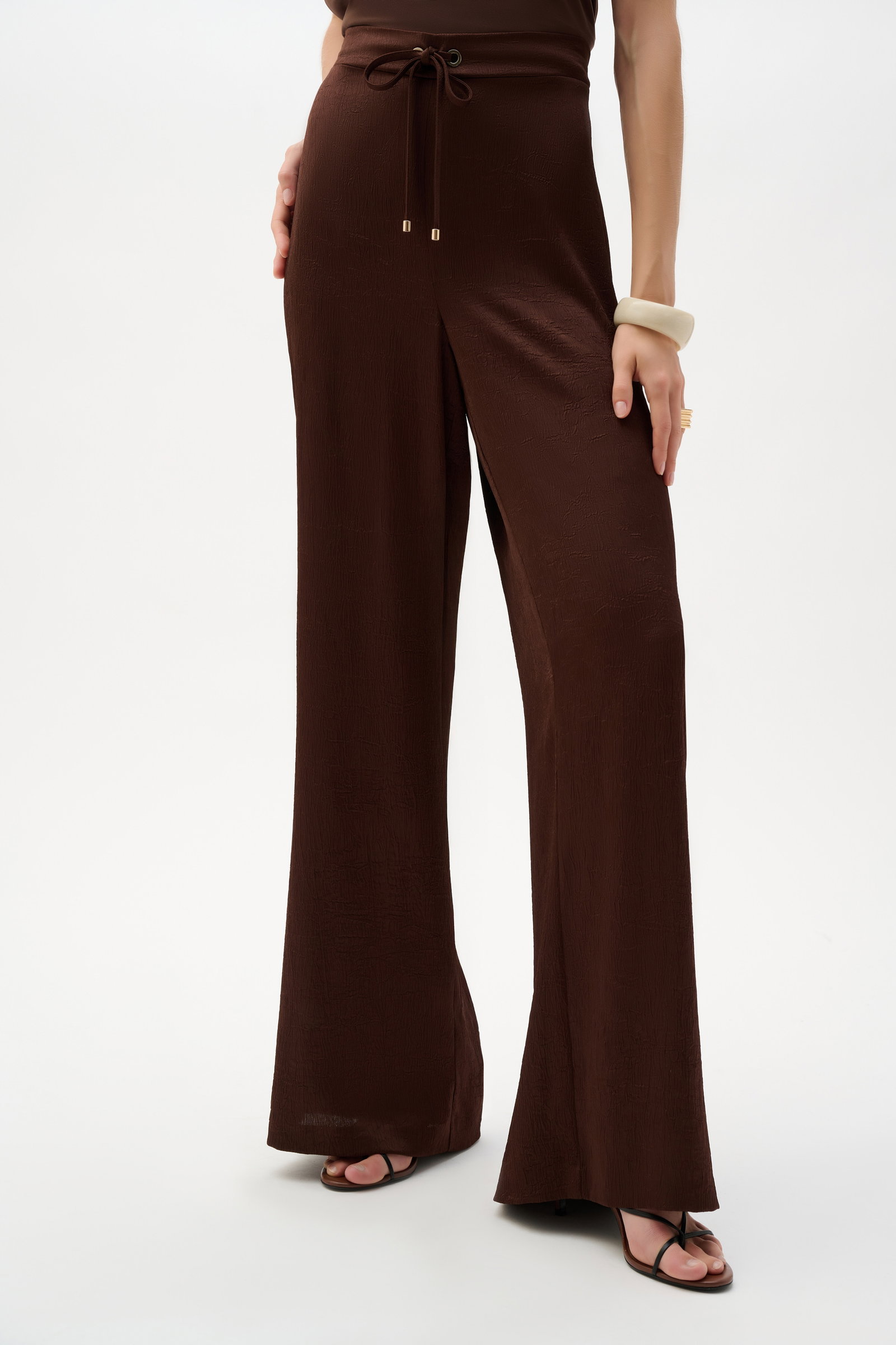 Joseph Ribkoff High-Waist-Hose mit weitem, Mahagoni #1