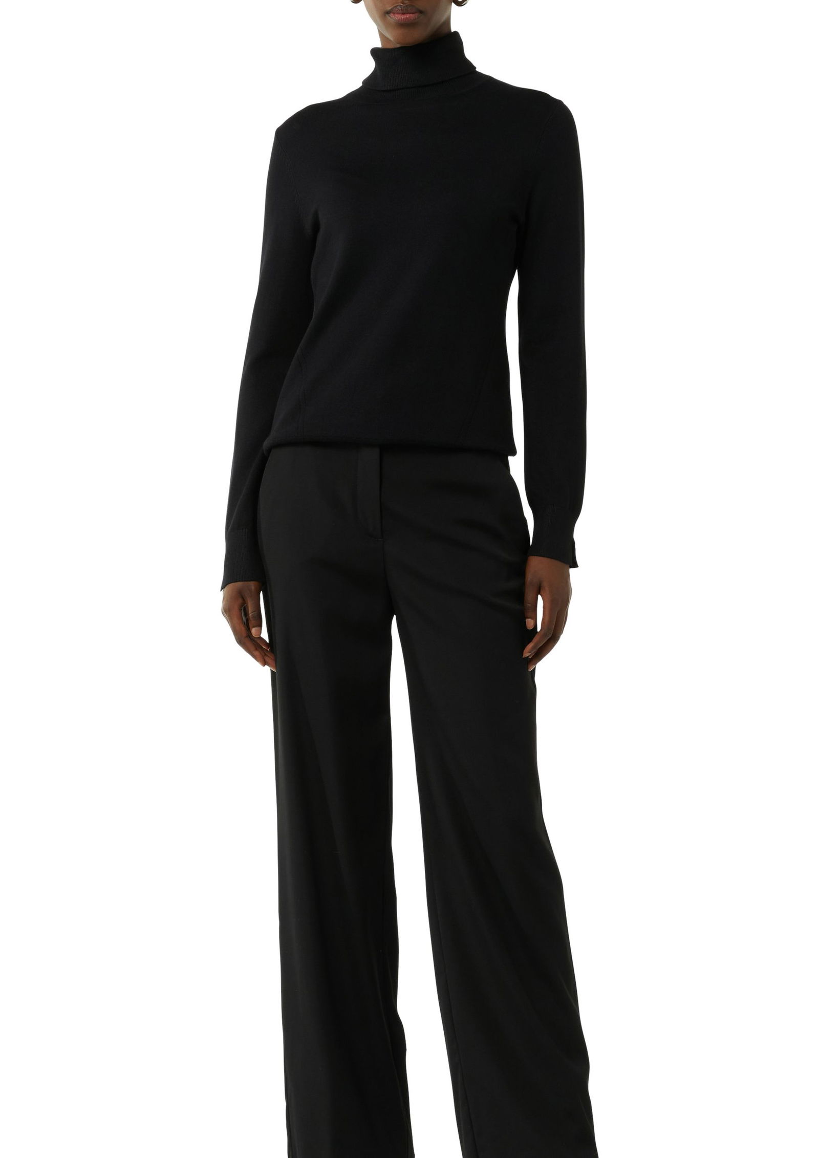 Comma | Comma Rollkragenpullover | 36 | schwarz