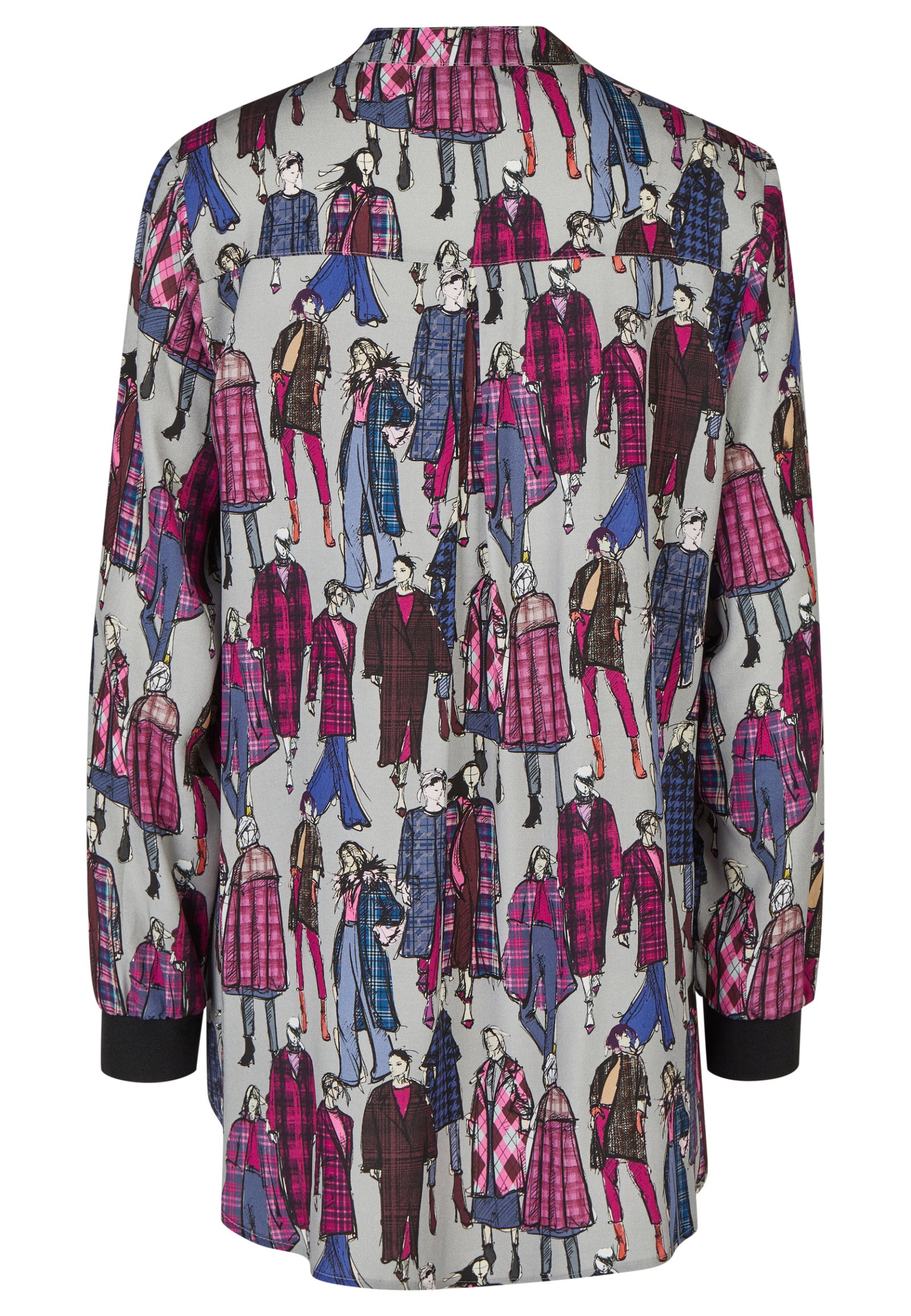 Bluse 1/1 Arm, Aubergine #2