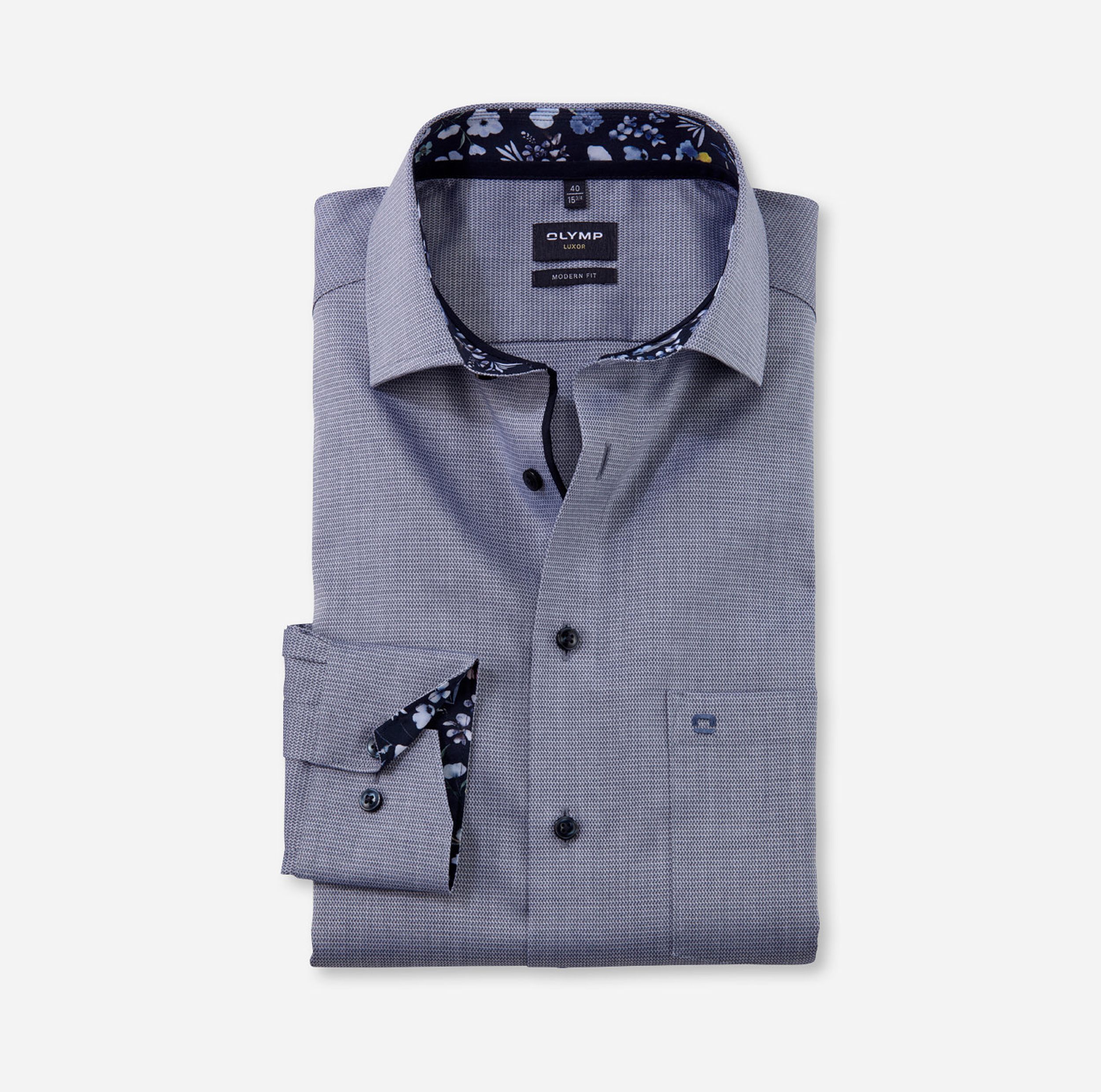 Olymp |  Olymp Hemd Modern Fit  | 43 | grün