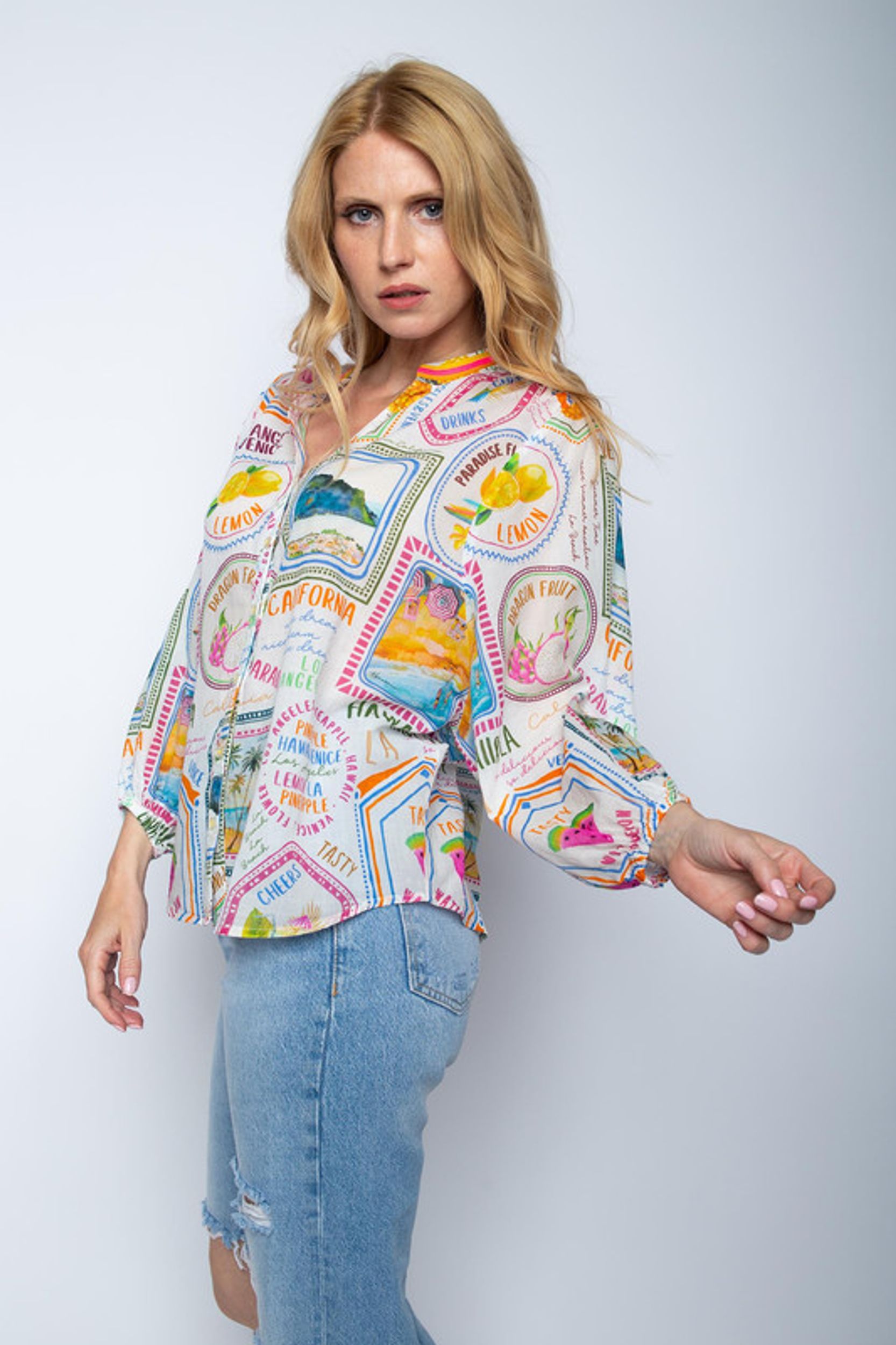 Emily van den Bergh |  Emily van den Bergh Druckbluse  | 38 | 1004_190
