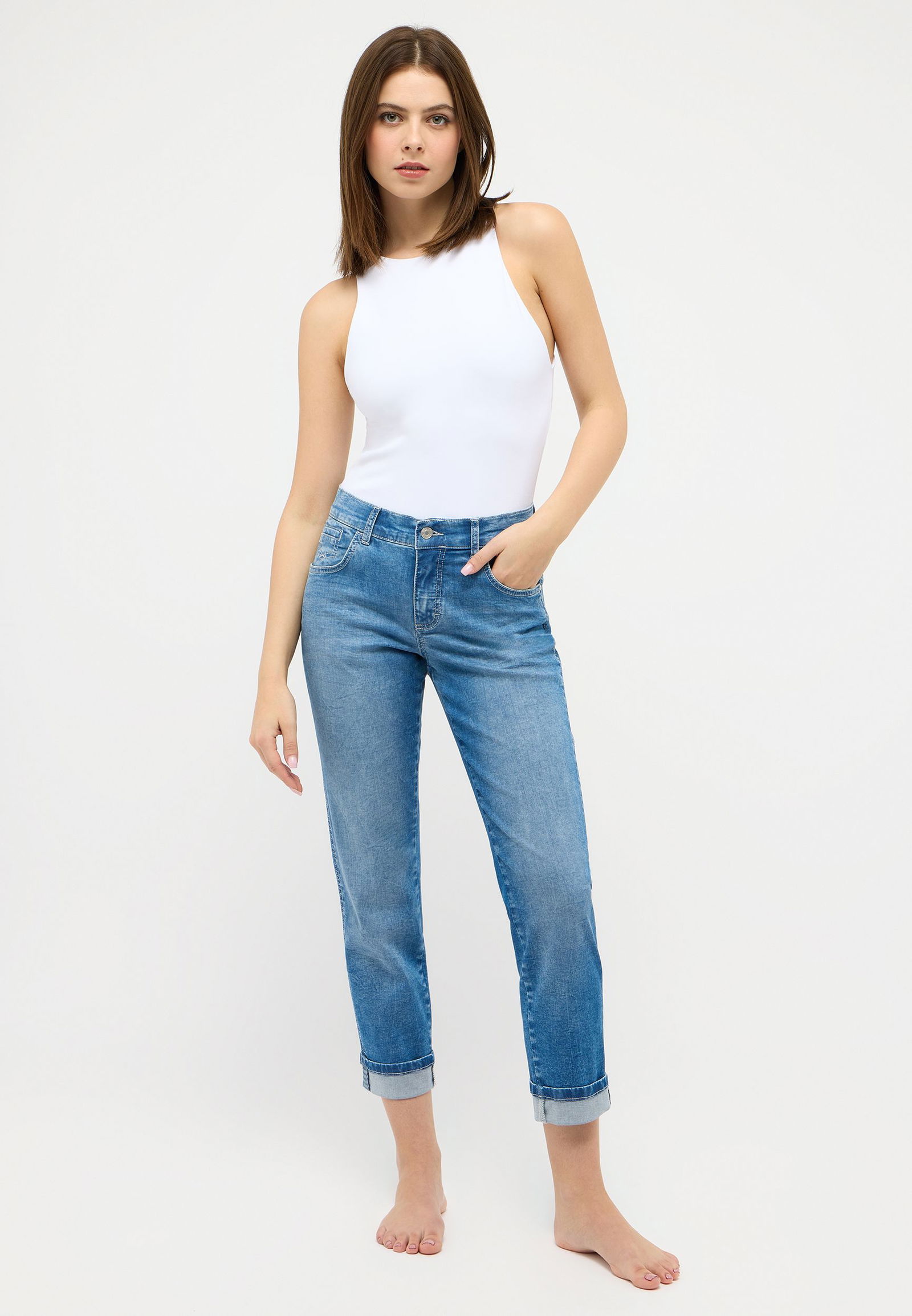 515197faffd996c7eb6f188dc8613cf8 Angels Jeans "Darleen Crop TU Ribbon"