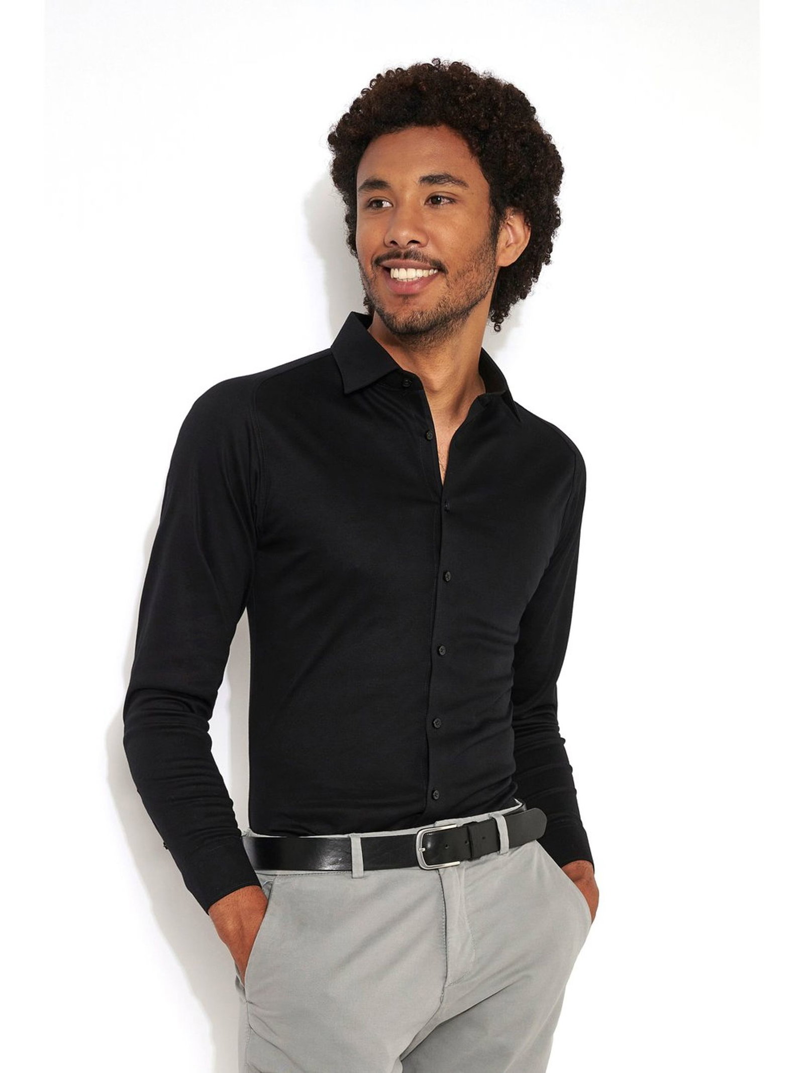 DESOTO | DESOTO Hemd Modern Fit | 3XL | solid black