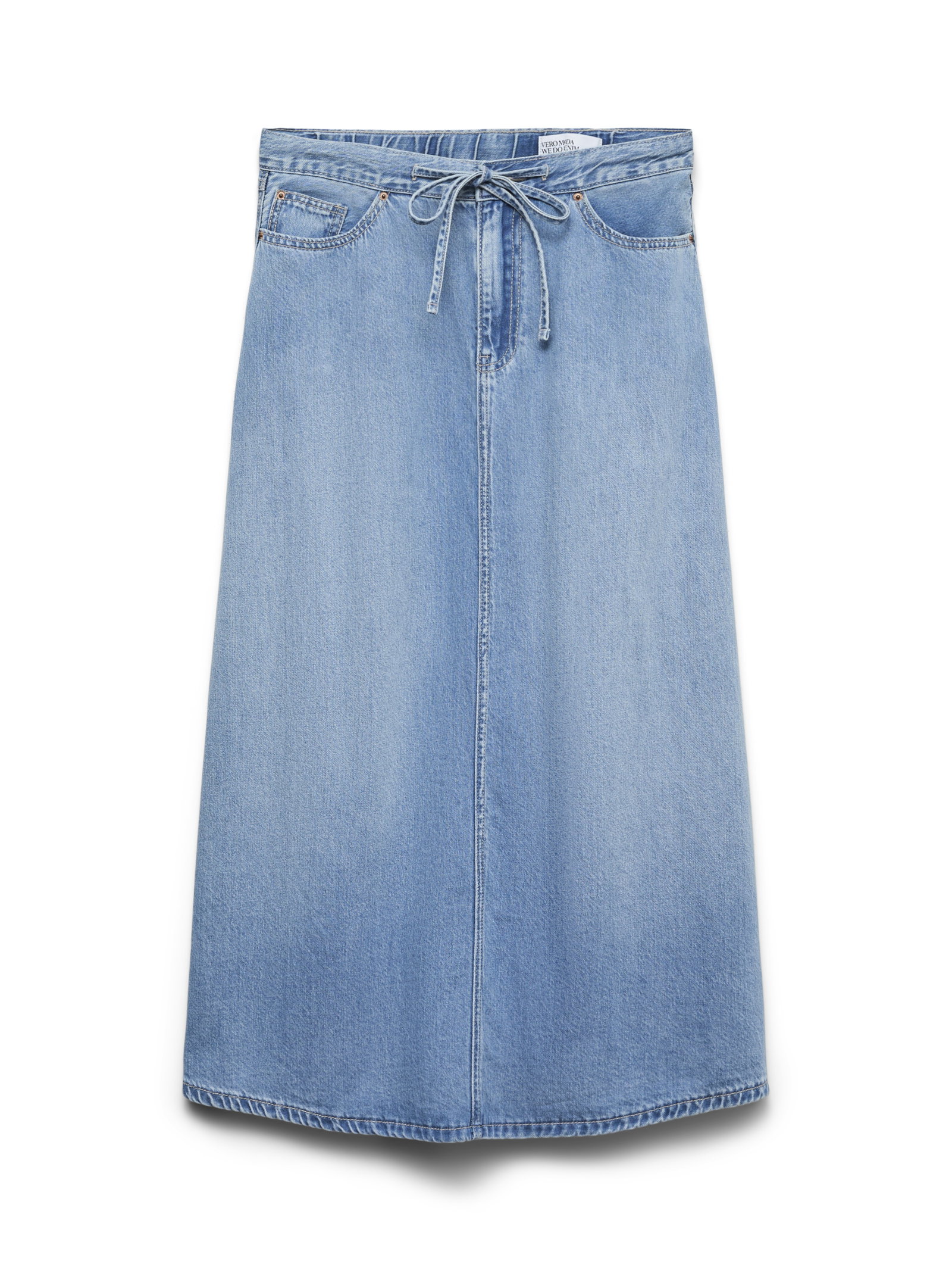 VMHILLA MR WIDE 7/8 DNM SKIRT MIX, Light Blue Denim #1