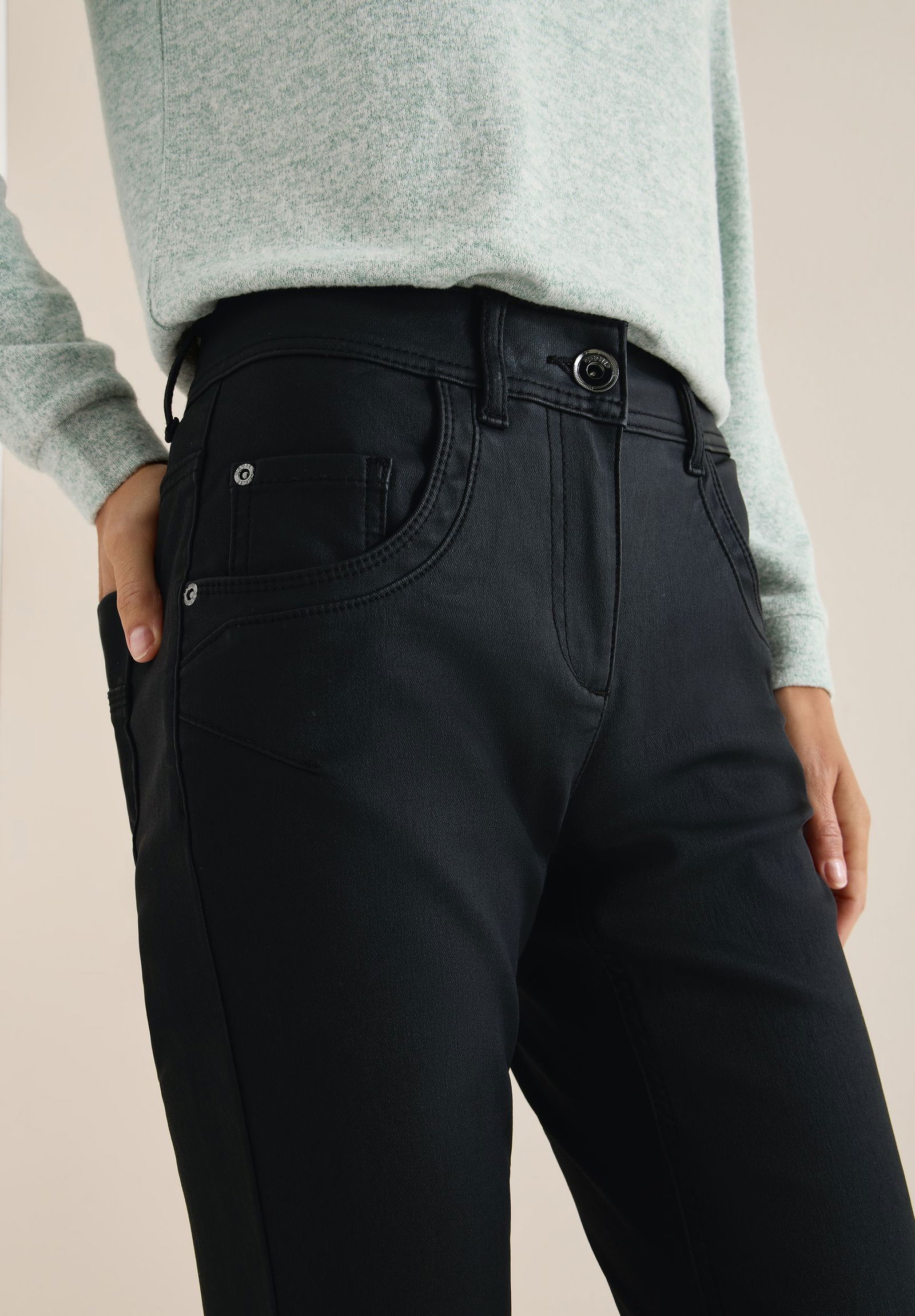 CECIL | CECIL Schmale Hose | 29/30 | black