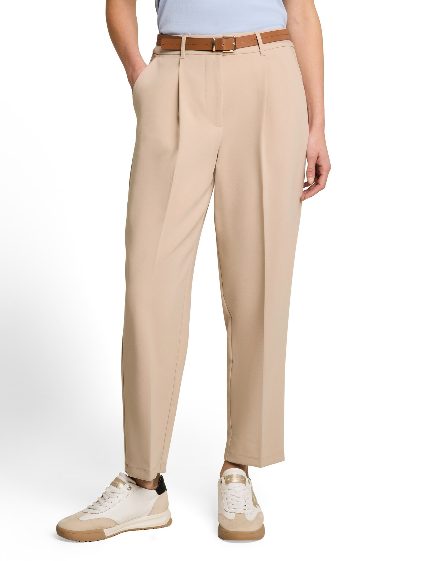 tailored loose fit pants, Gravel Beige #2