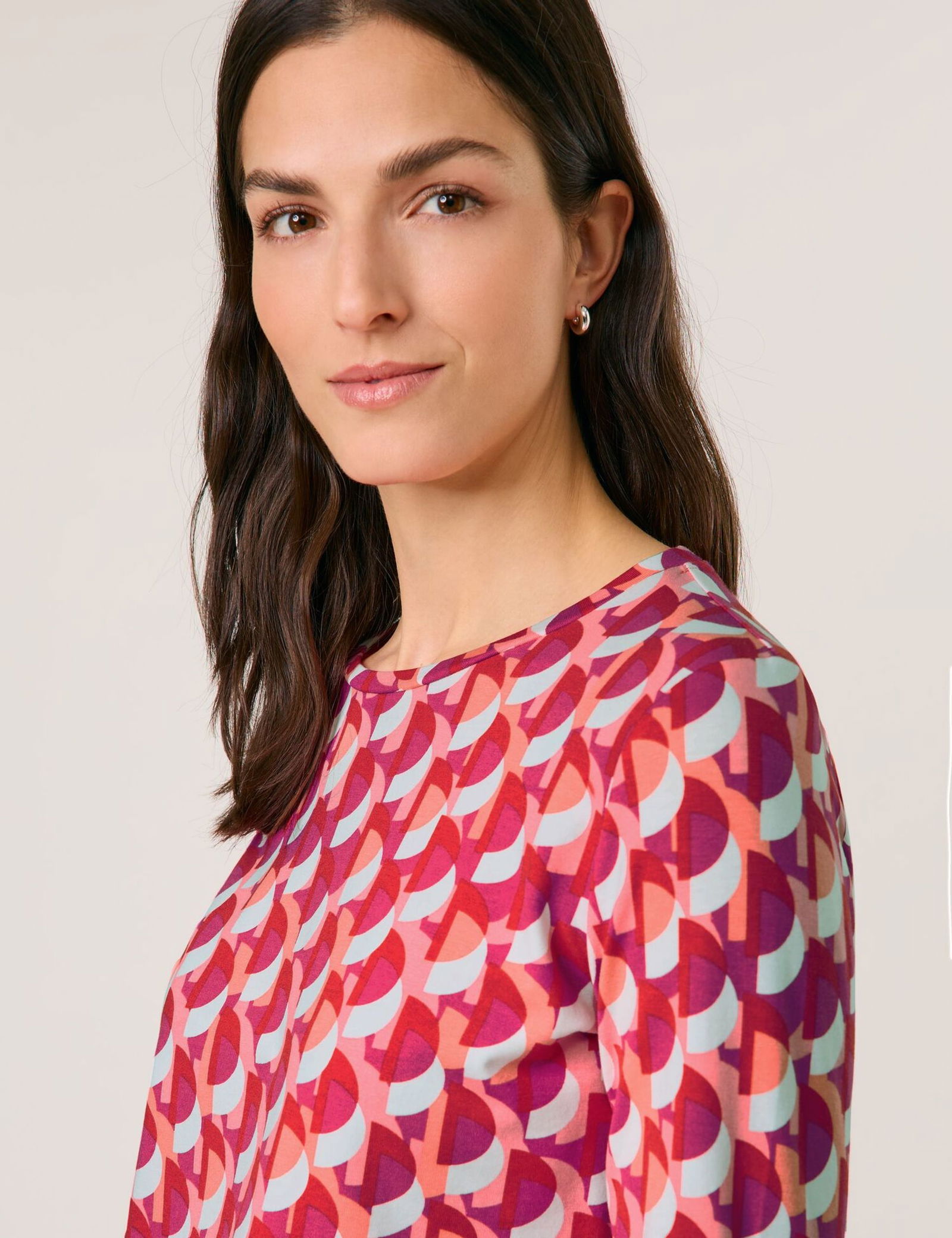 GERRY WEBER Collection |  GERRY WEBER Collection Shirt  | 46 | pink/orange/red aop