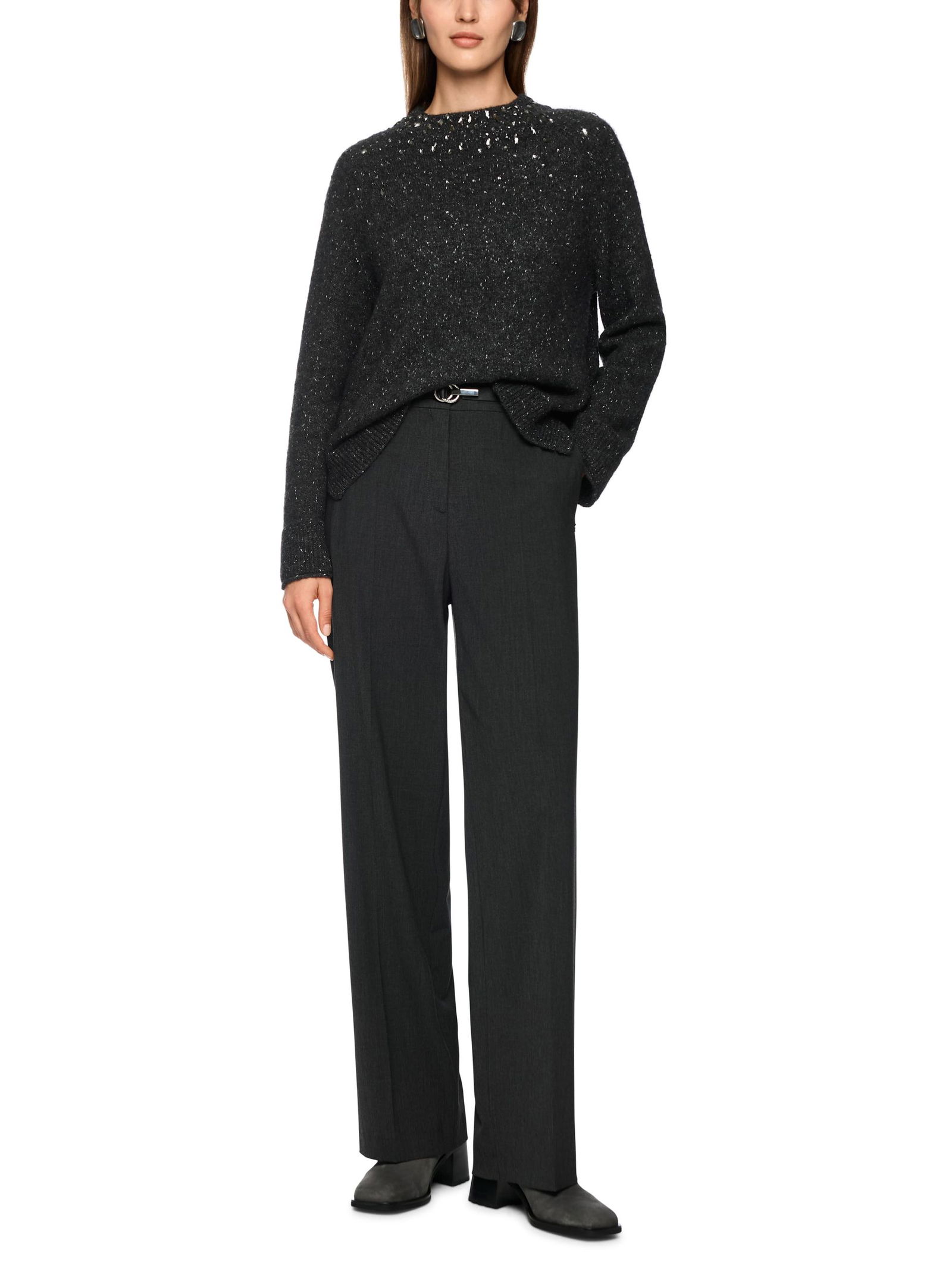 01d52dfeb2fb2fb2787b953f0fe42b27 Marc Cain Collections | Marc Cain Alpakamix-Pullover mit Glitzer-Details | 38 | 1326_842