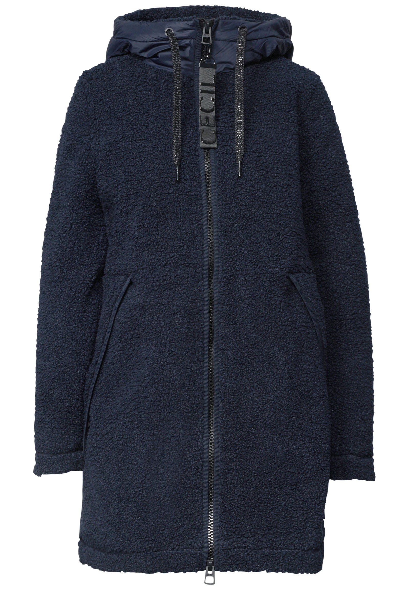 TOS Teddy Matmix Coat, dark navy blue #1