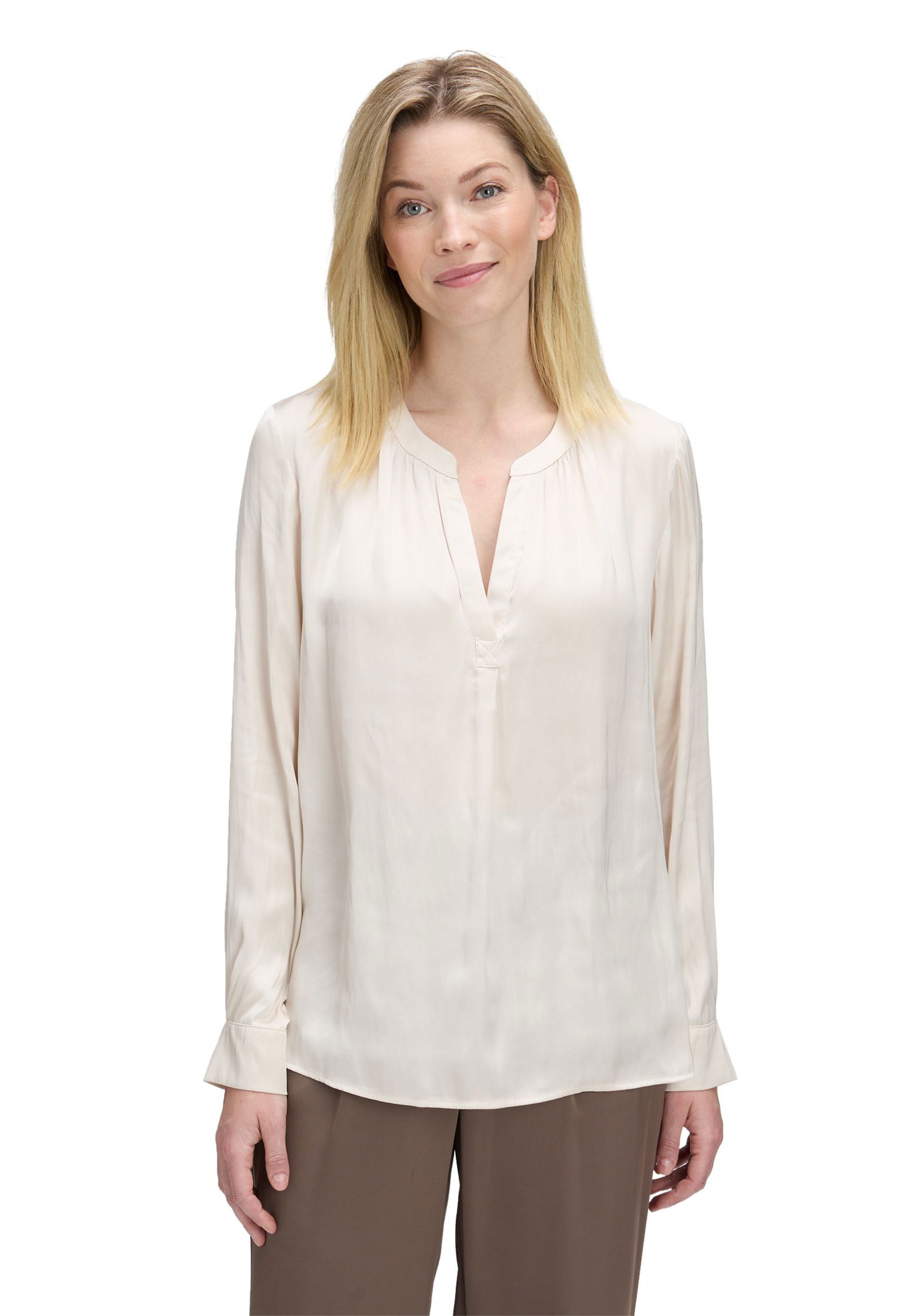 Betty Barclay | Betty Barclay Druckbluse | 42 | beige