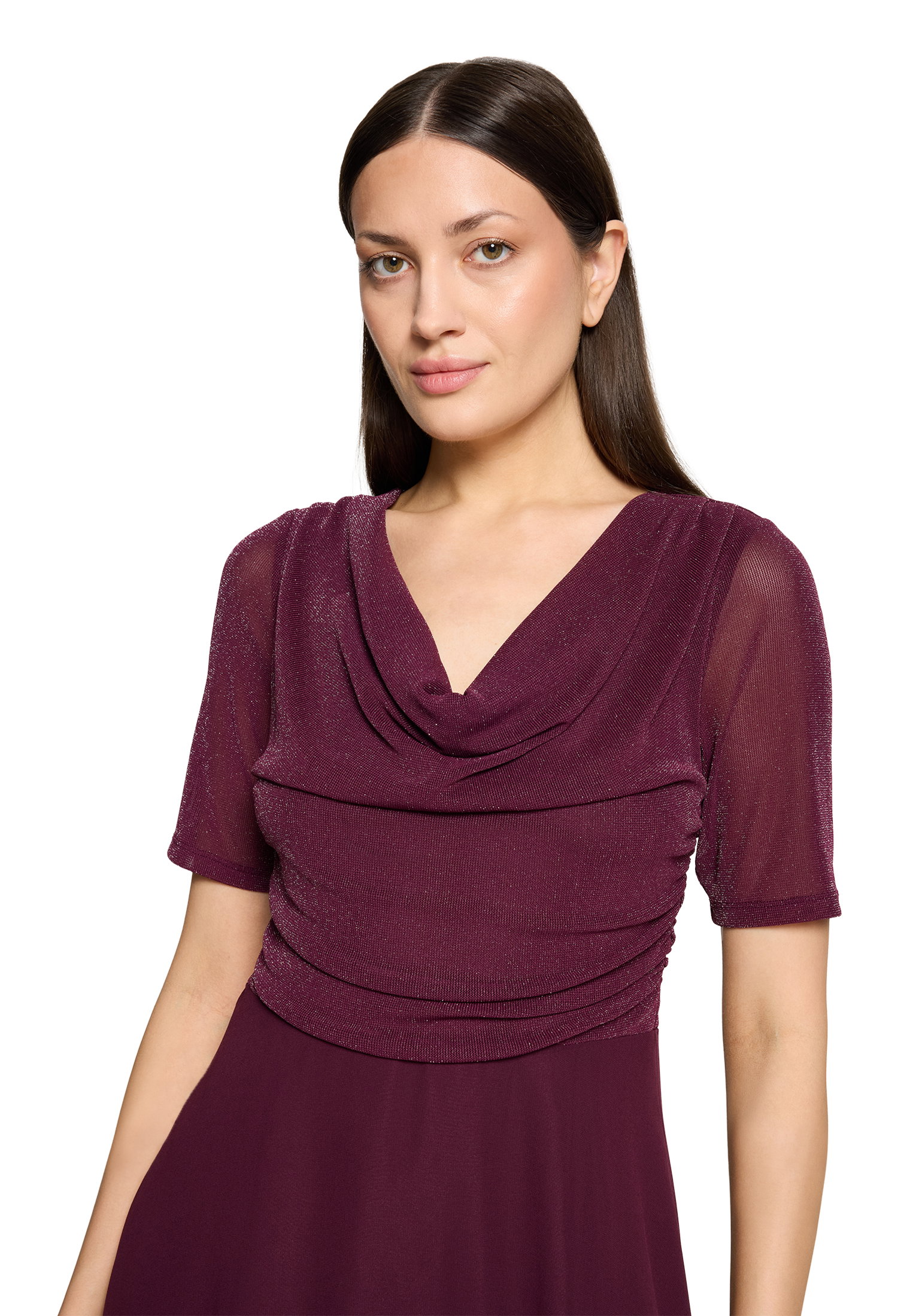 Kleid Kurz 1/2 Arm, Strong Aubergine #6