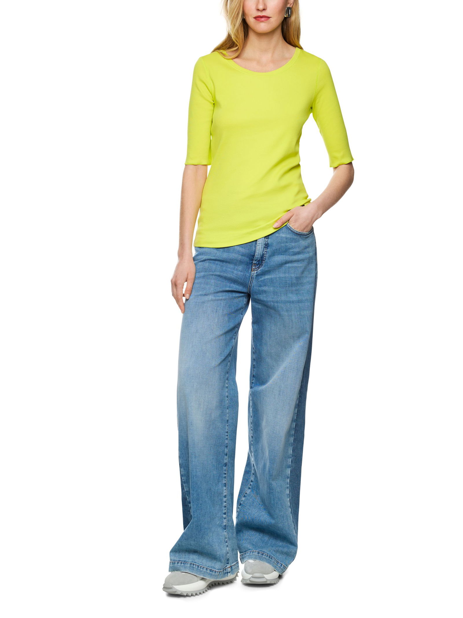 Marc Cain Additions |  Marc Cain T-Shirt mit Turn-up-Ärmeln | 36 | 1326_412