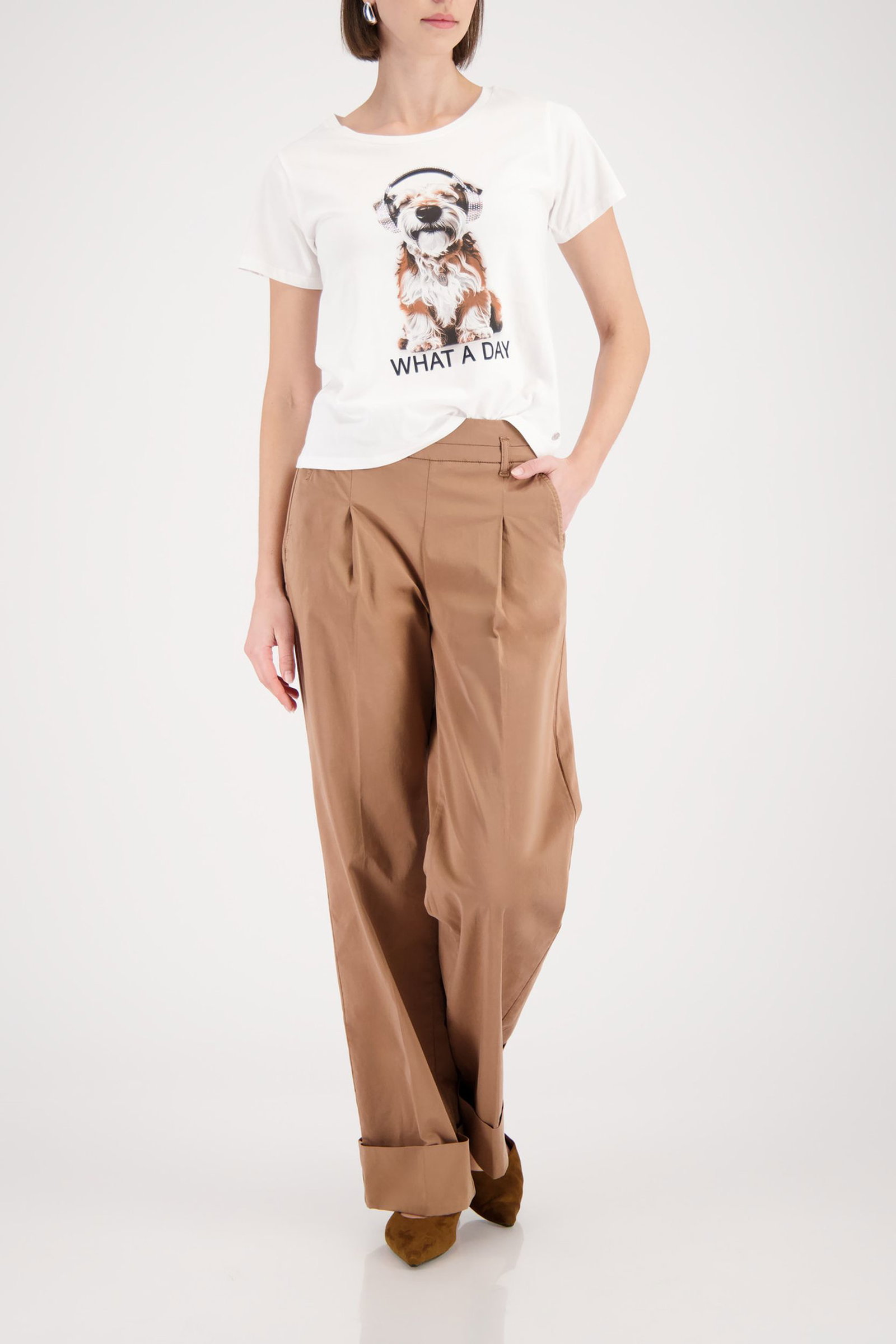 Monari |  T-Shirt, cream | 36