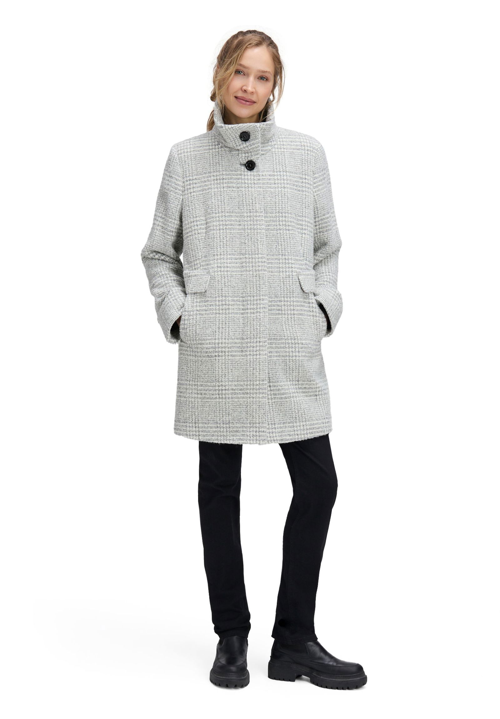 Saint Jacques | Saint Jacques Wollmantel | 40 | white/grey