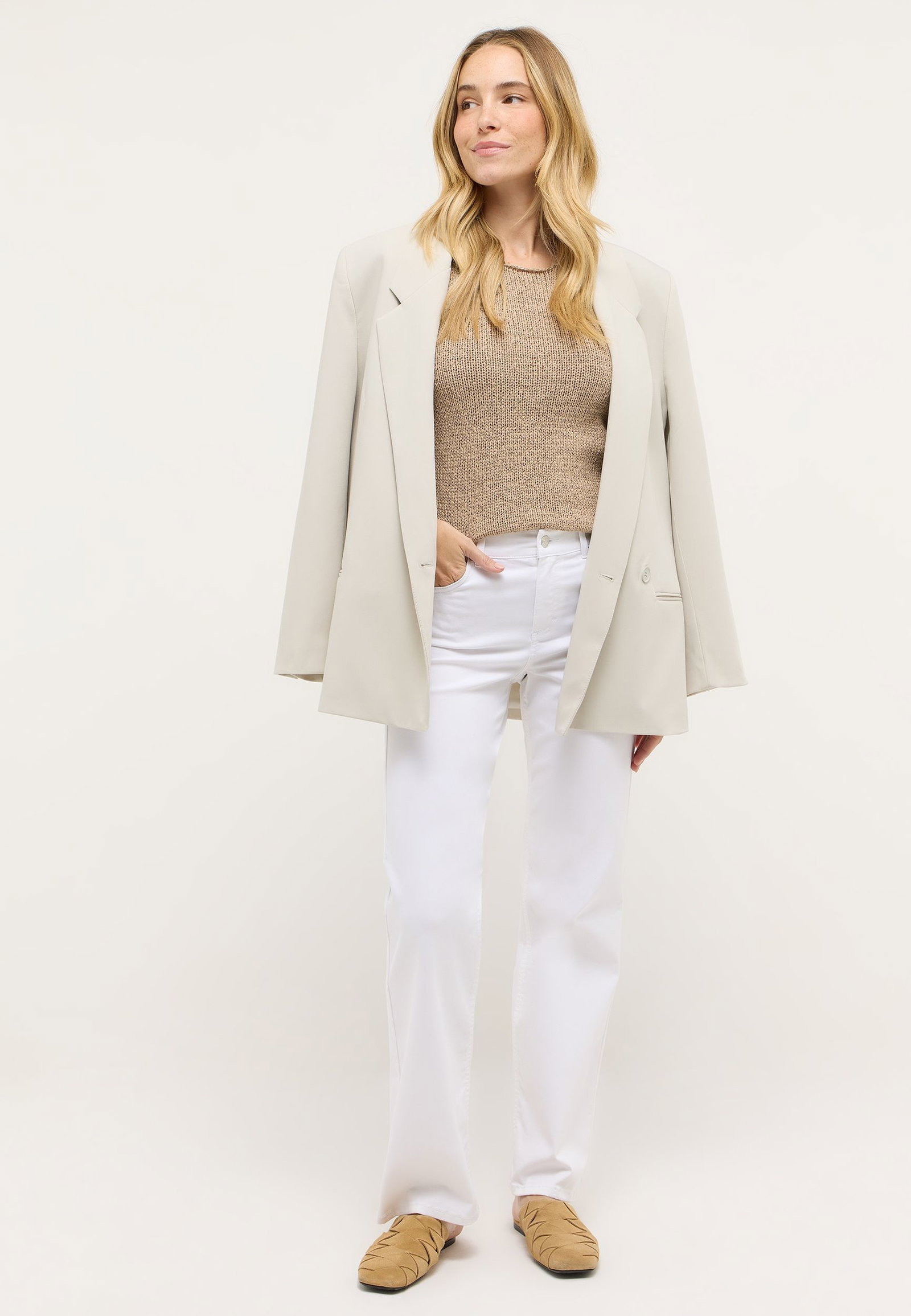 f0bbd67a51bf43187a4f457644995220 Angels | Angels Straight Leg Jeans "Lara" | 42/30 | white