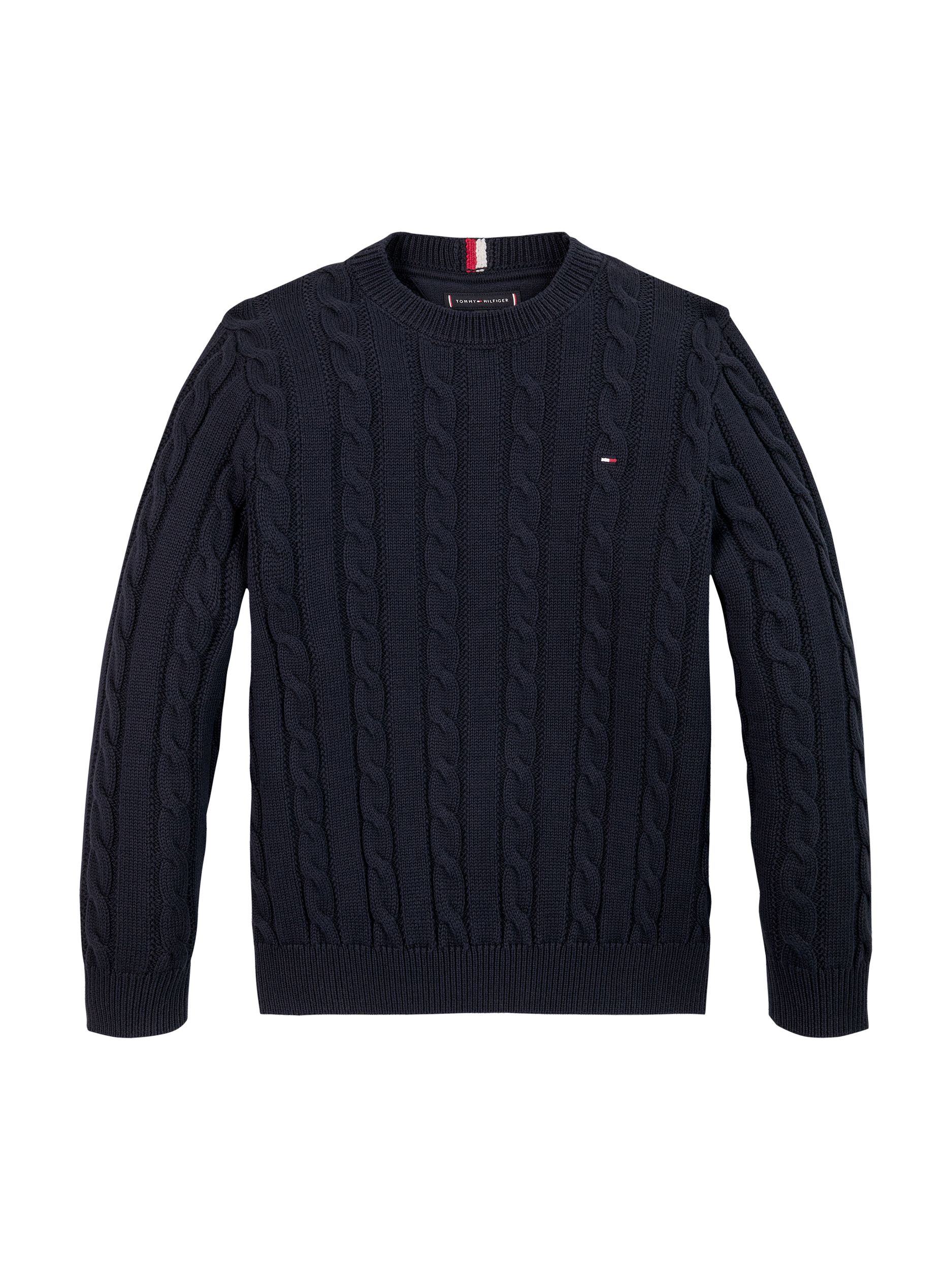 Tommy Hilfiger |  ESSENTIAL REG CABLE SWEATER | 12 | desert sky