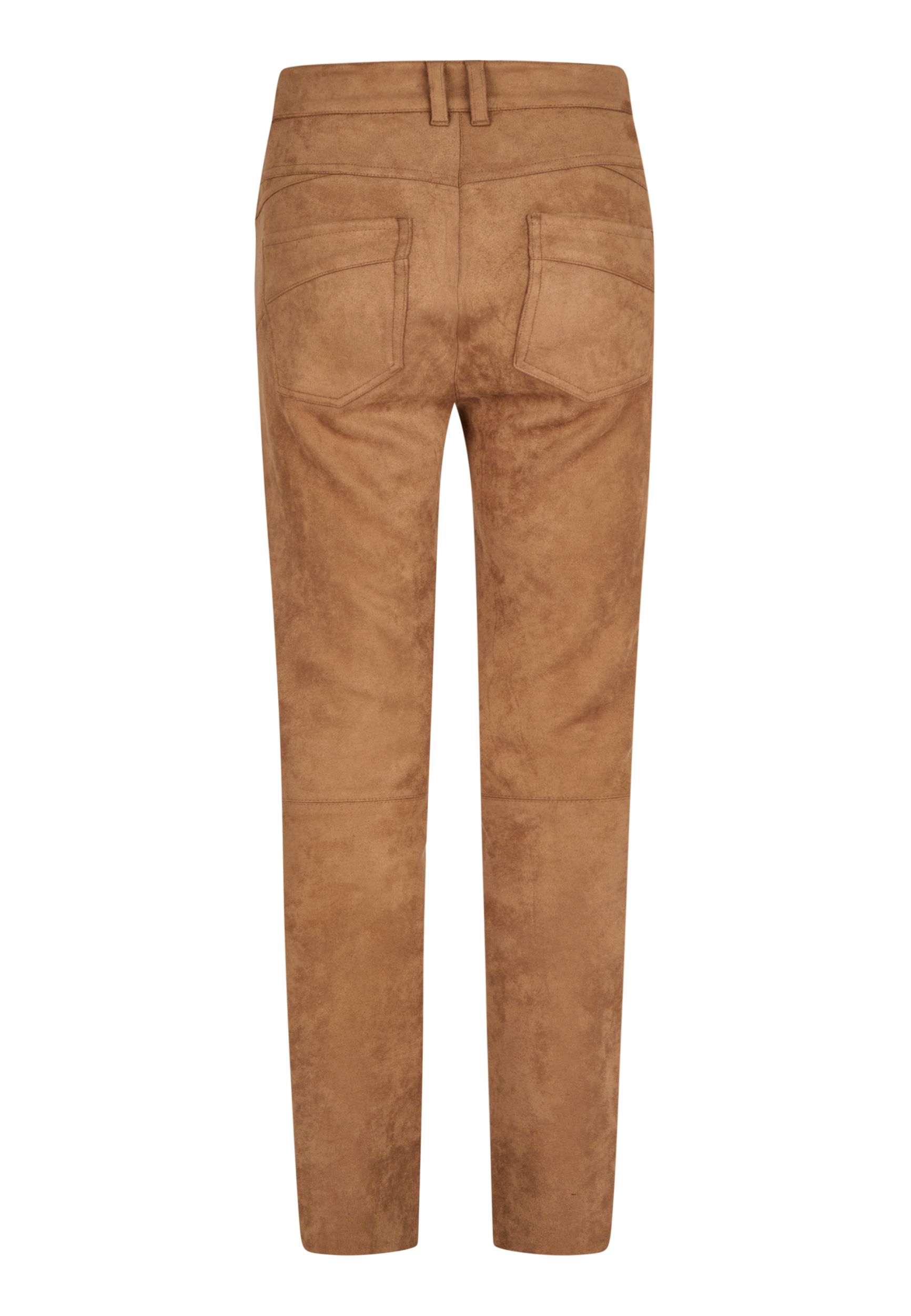 Bikerhose aus veganem Veloursleder