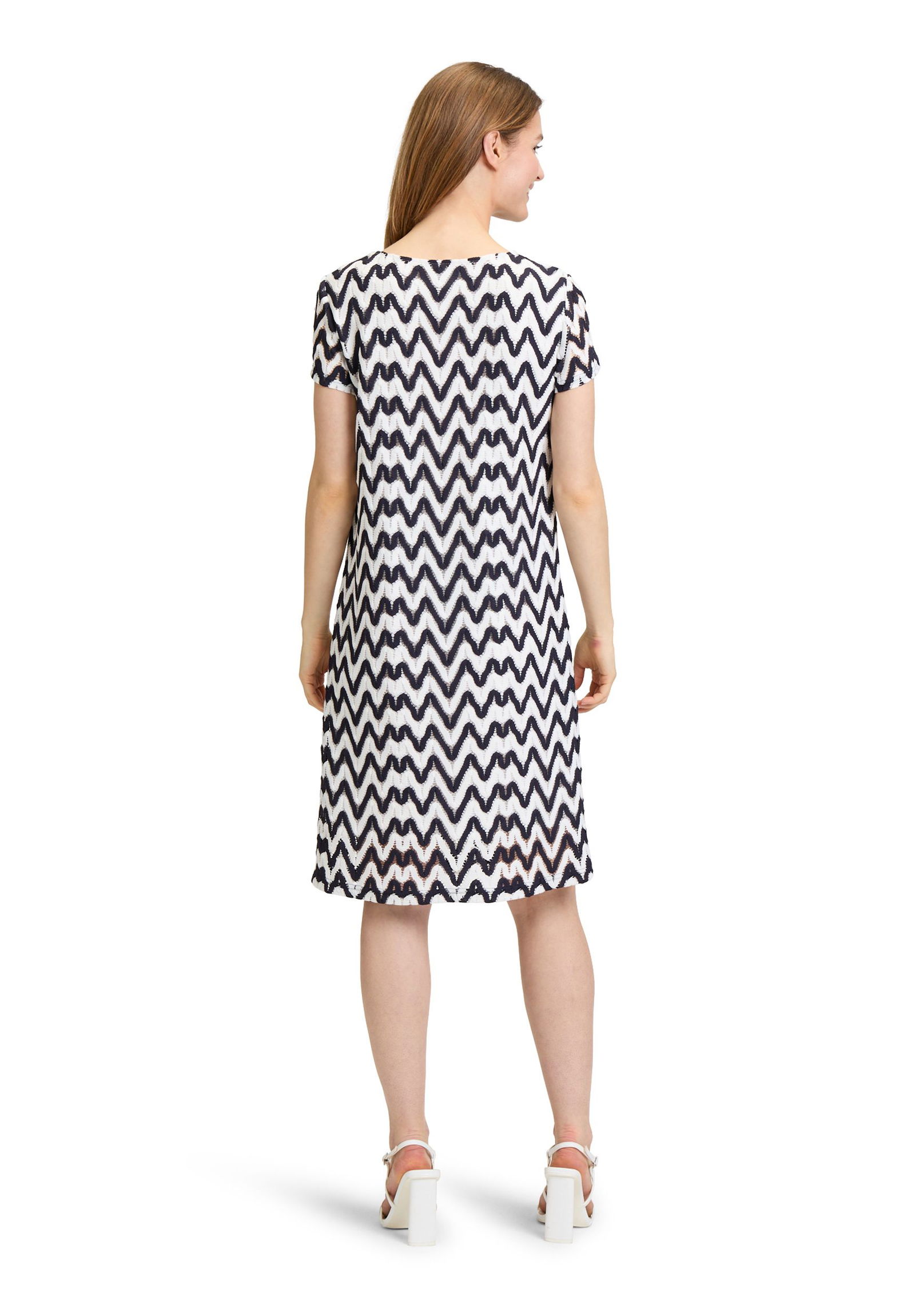 Betty Barclay |  Betty Barclay Freizeitkleid  | 44 | dunkelblau/weiß
