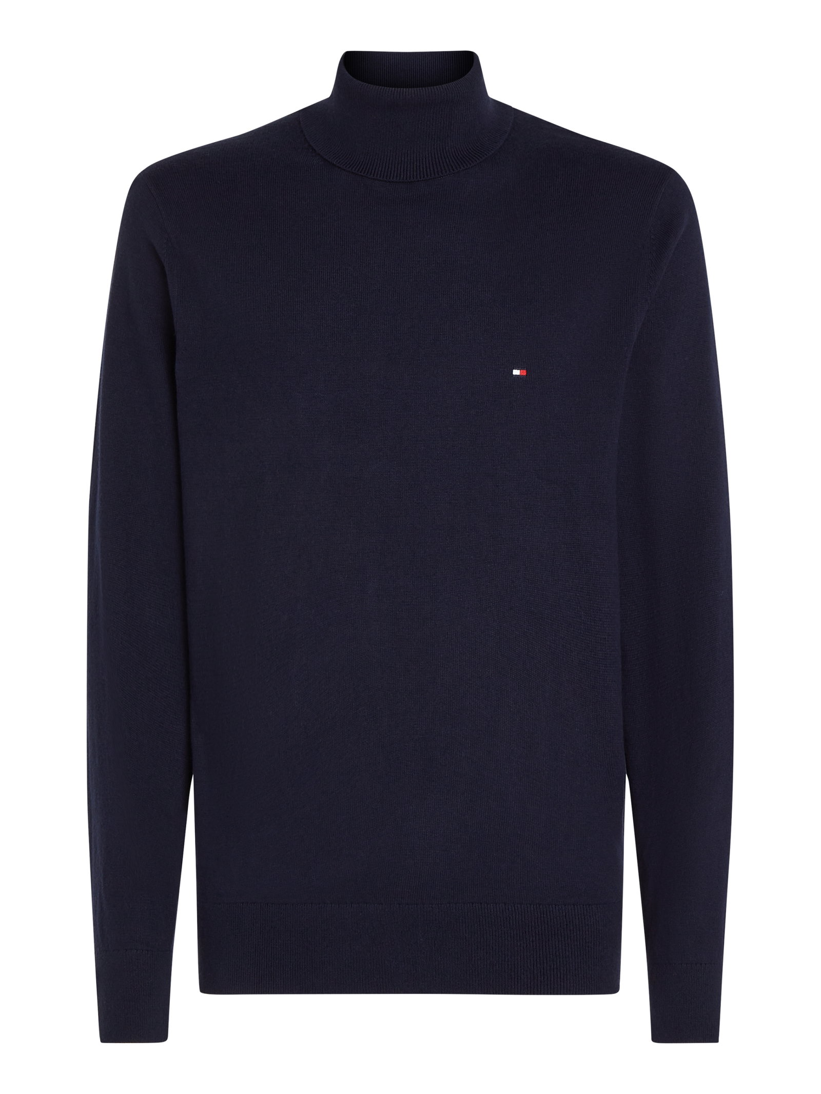 PIMA ORG CTN CASHMERE ROLL NECK, BLUE #8