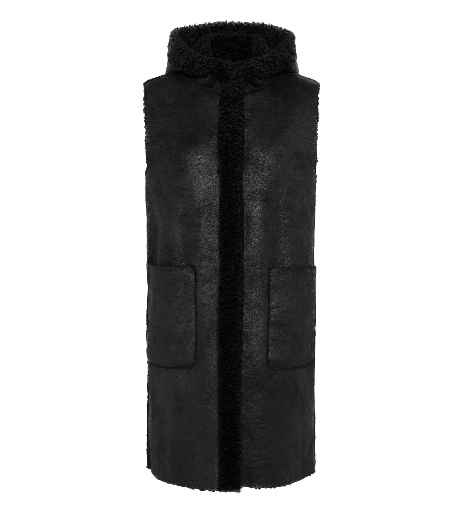 WESTE WEBPELZ, SCHWARZ #1