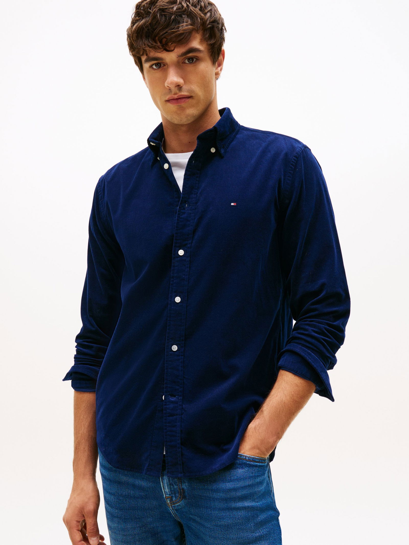 Tommy Hilfiger | Tommy Hilfiger Hemd Regular Fit | L | bright comfort light