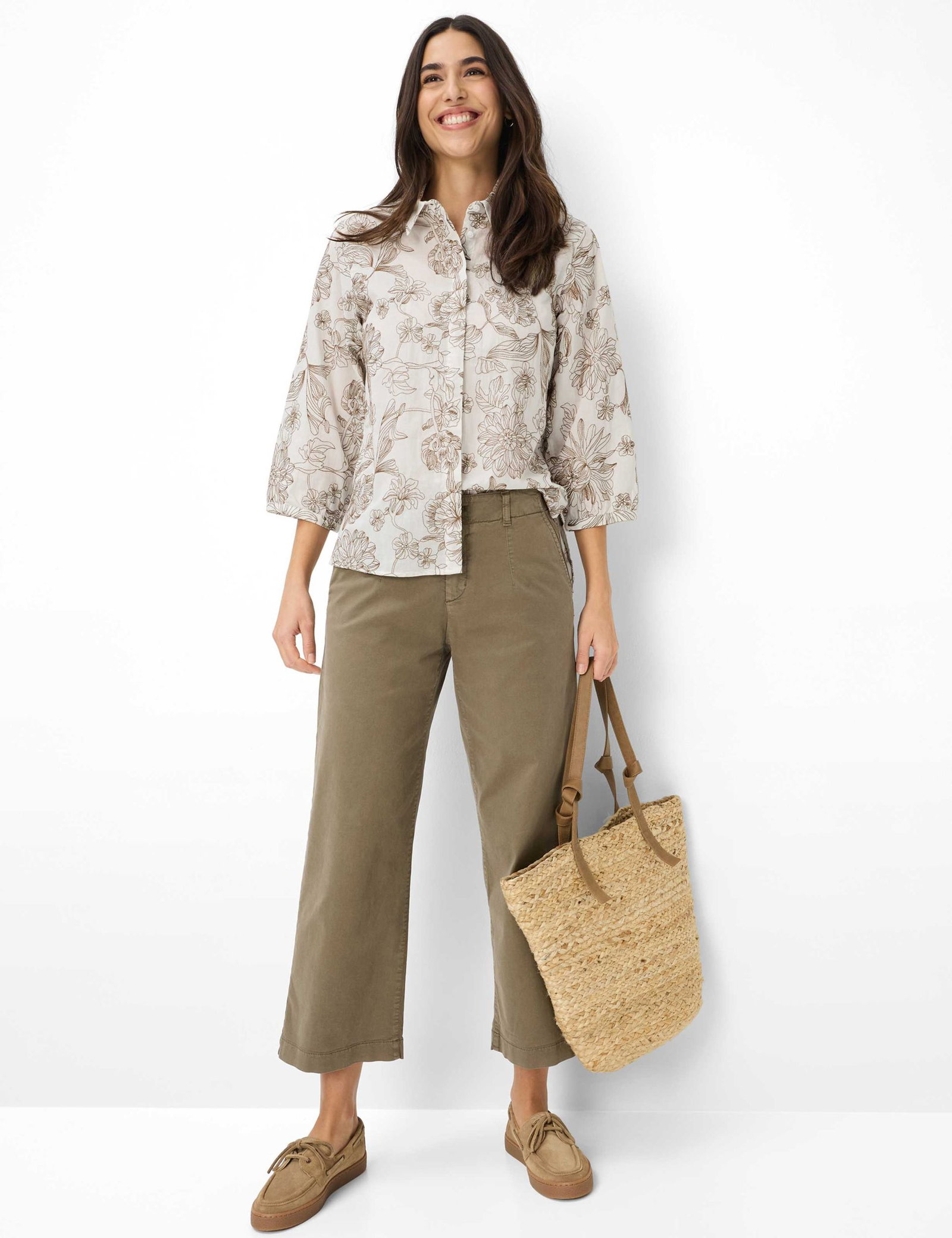 Brax |  Brax Businessbluse  | 40 | nougat